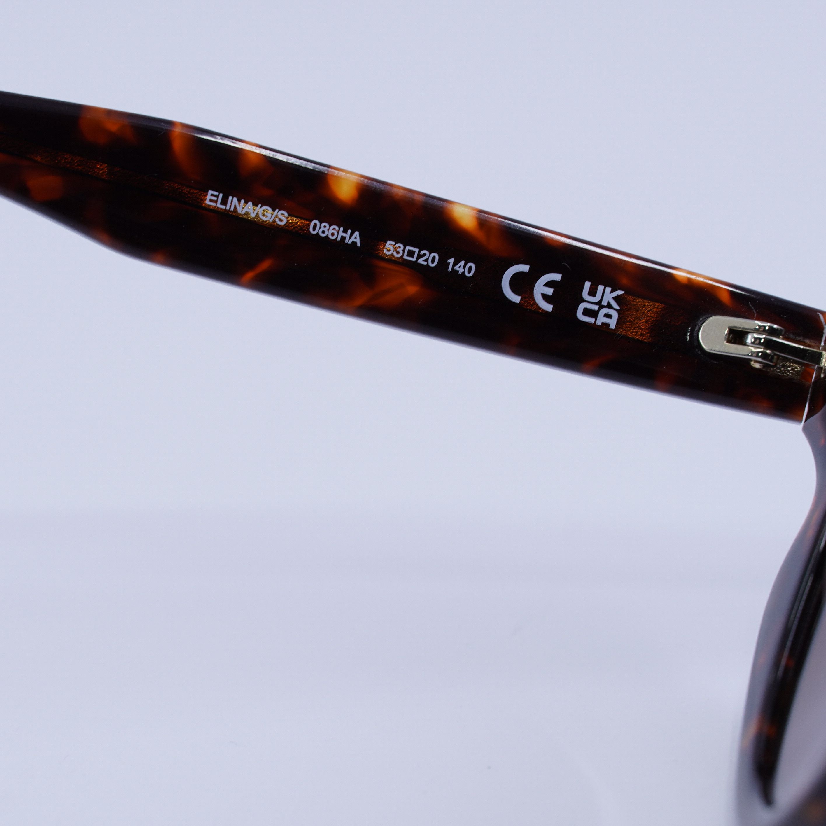 Kate Spade Kate Spade ELINA/G/S 0086 HA Sunglasses Havana Cat Eye Frame Size ONE SIZE - 4 Thumbnail