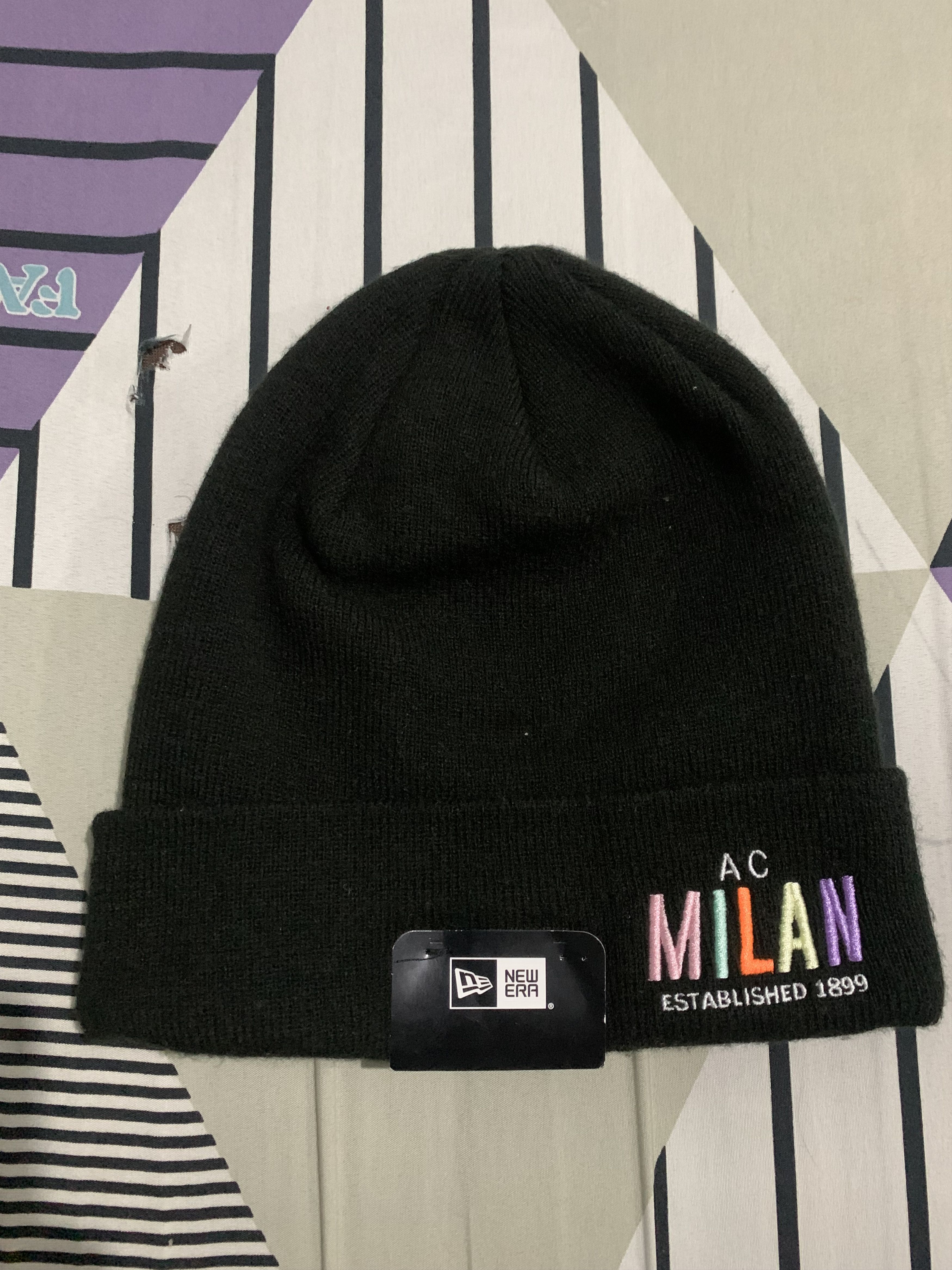 New Era WRDMRK CUFF BEANIE NEW ERA X AC MILAN Size ONE SIZE - 1 Thumbnail