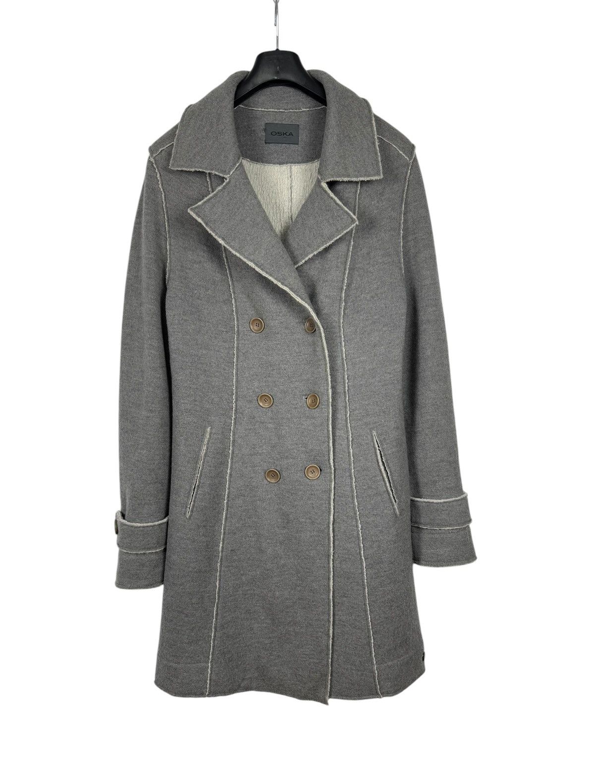 OSKA Oska Wool Over Coat Double-Breasted size 1 Size S / US 4 / IT 40 - 9 Thumbnail