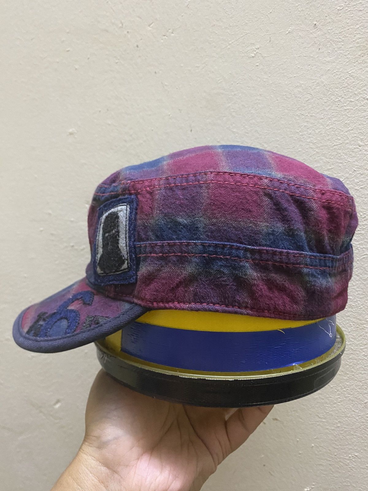 Diesel Vintage Diesel PatchWork Cap Plaid pattern Luxury Stylish Size ONE SIZE - 3 Thumbnail