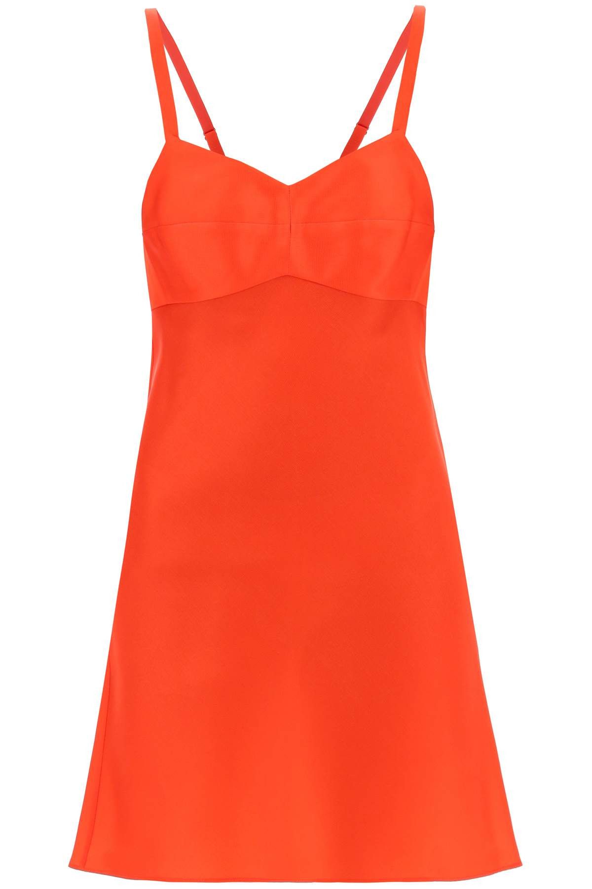 image of Khaite "silk Mini Dress Eli In in Rosso, Women's (Size Small)