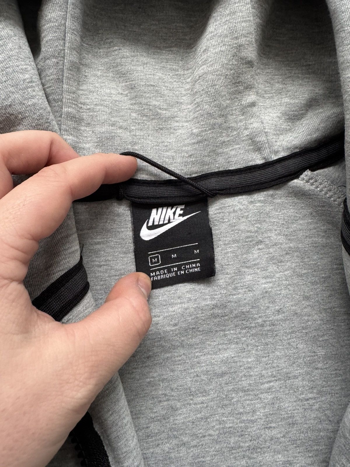 Nike × Vintage Nike Tech Fleece Grey Zip Hoodie Drill Y2K Sportswear Size US M / EU 48-50 / 2 - 7 Thumbnail