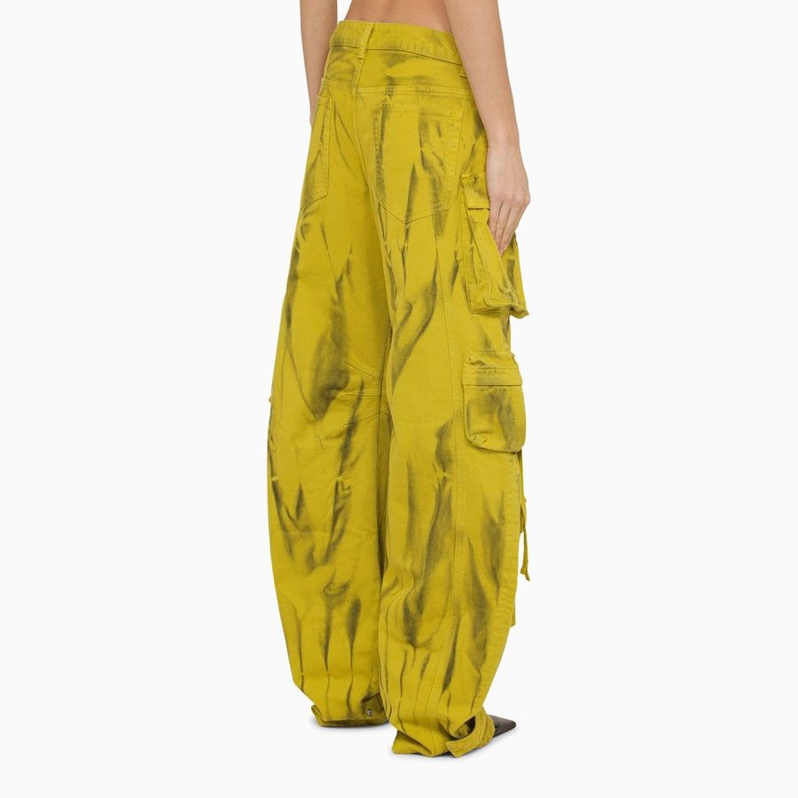 The Attico o1d2blof1024 Cargo Trouser in Yellow Size 26" / US 2 / IT 38 - 4 Thumbnail