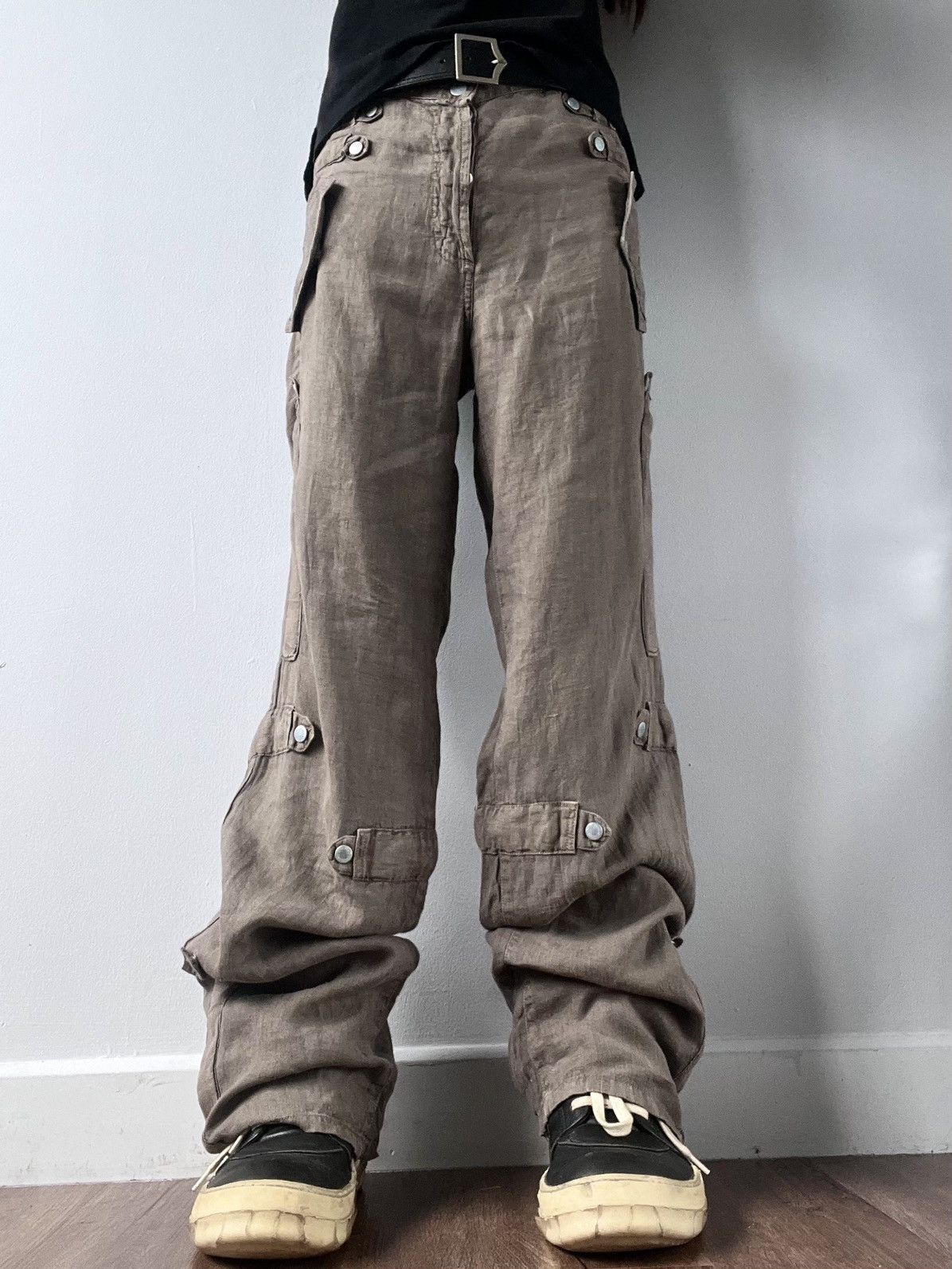 Dolce & Gabbana 2004 Dolce&Gabbana Multi Stud Cargo Pants Size US 33 - 2 Thumbnail