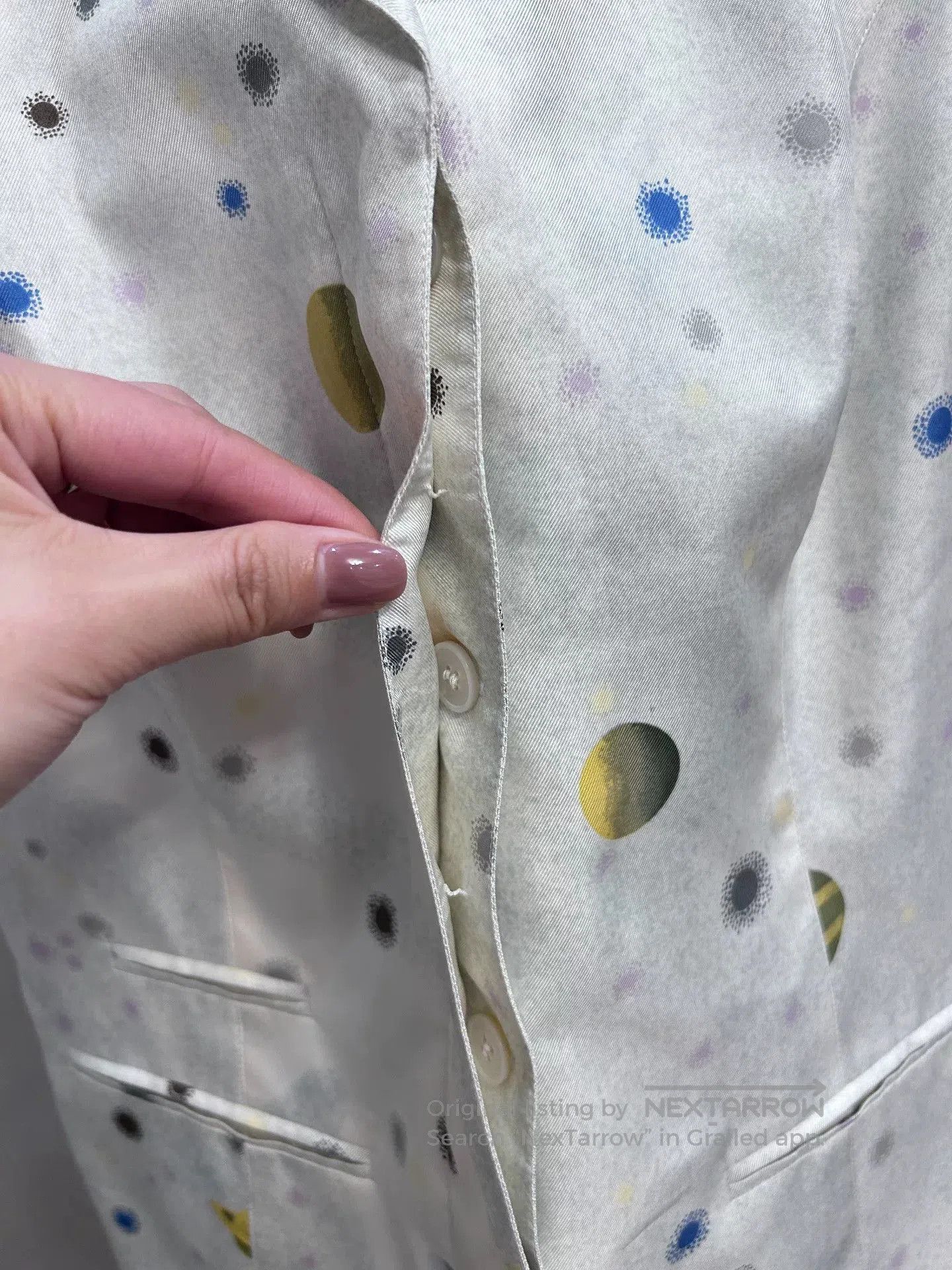 Hermes hermès vintage silk vest with polka dots. Size US M / EU 48-50 / 2 - 5 Thumbnail