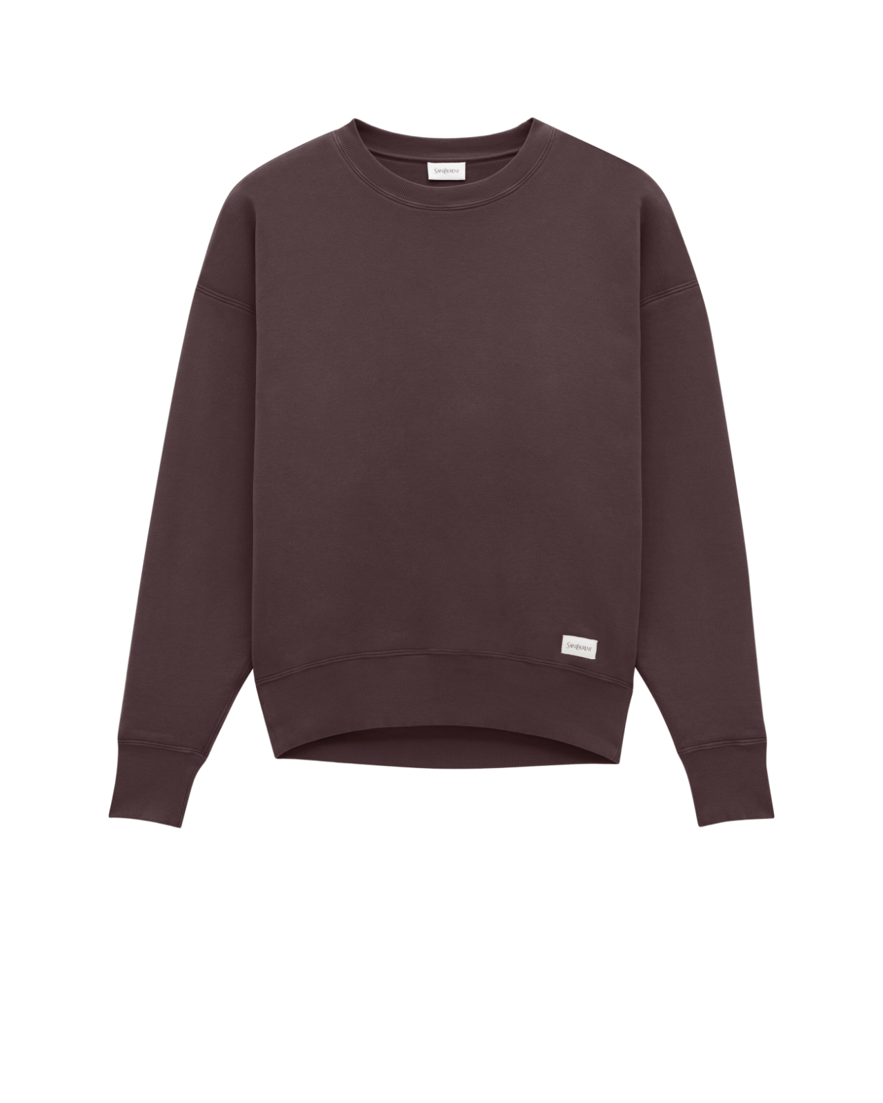 Saint Laurent Taupe Fonce Fleece Sweatshirt NWT