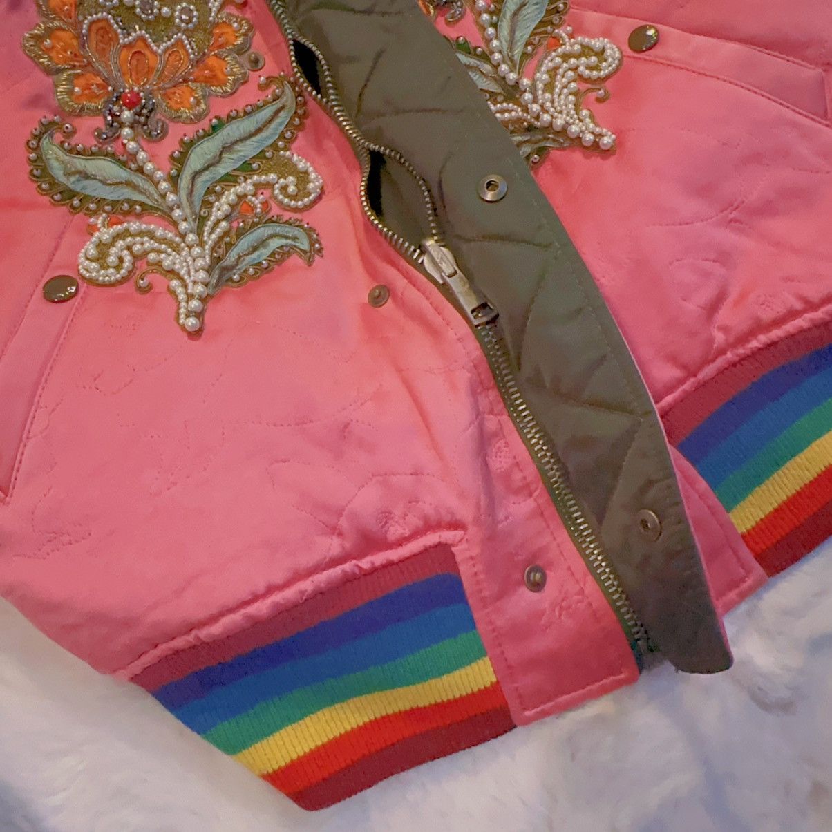 Gucci GUCCI Embroidered and Embellished Letterman jacket Size US M / EU 48-50 / 2 - 8 Thumbnail