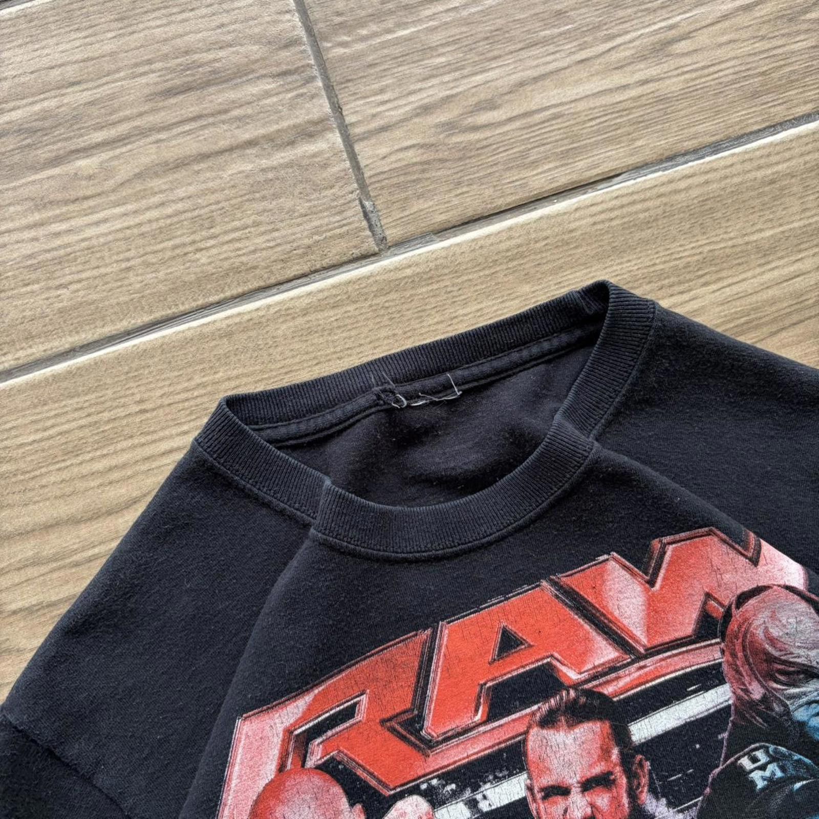 Other Y2K Black WWE RAW Wrestling Promo T-Shirt Size S / US 4 / IT 40 - 5 Thumbnail