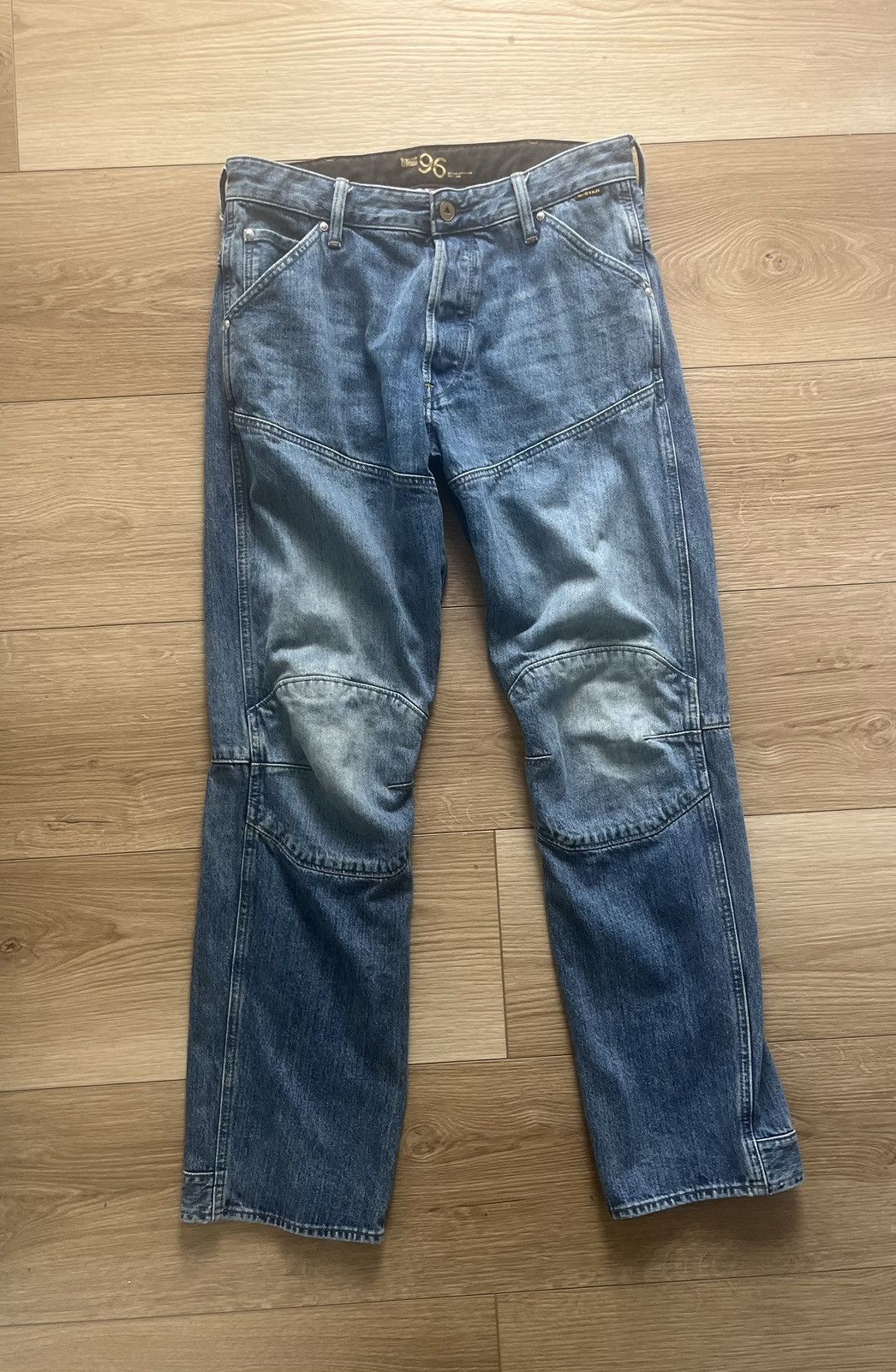 image of Archival Clothing x G Star Raw Gstar Elwood Indigo Dyed Raw Denim 31X32 in Blue, Men's