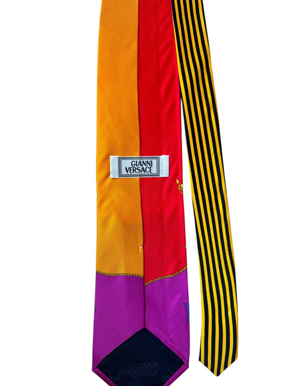 Versace Gianni Versace Vintage Tie – Heraldic Flags, Royal Crests & Size ONE SIZE - 5 Thumbnail