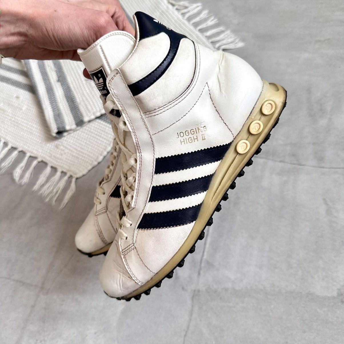 Adidas Vintage 80s Adidas Jogging High 2 Sneakers Boots Slovenia Size US 7 / EU 40 - 8 Thumbnail