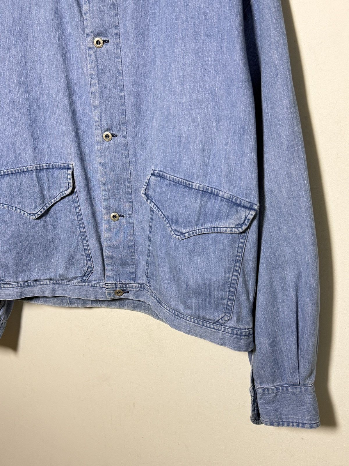 Stone Island Stone Island Marina denim jacket reflective logo 80s Size US L / EU 52-54 / 3 - 7 Thumbnail