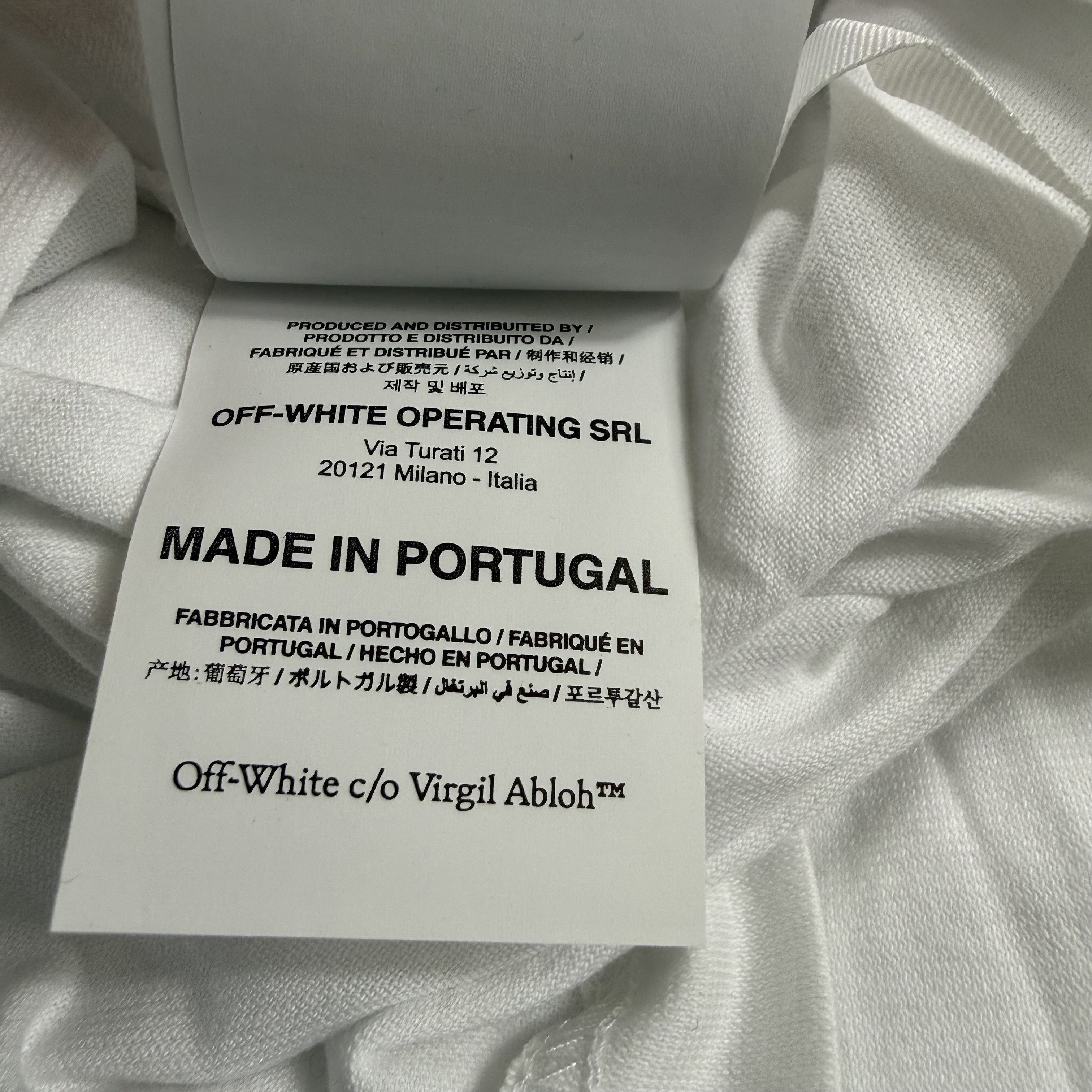 Off-White Off-White Athleisure White T-Shirt Logo Shoulder Tape Size US L / EU 52-54 / 3 - 15 Thumbnail