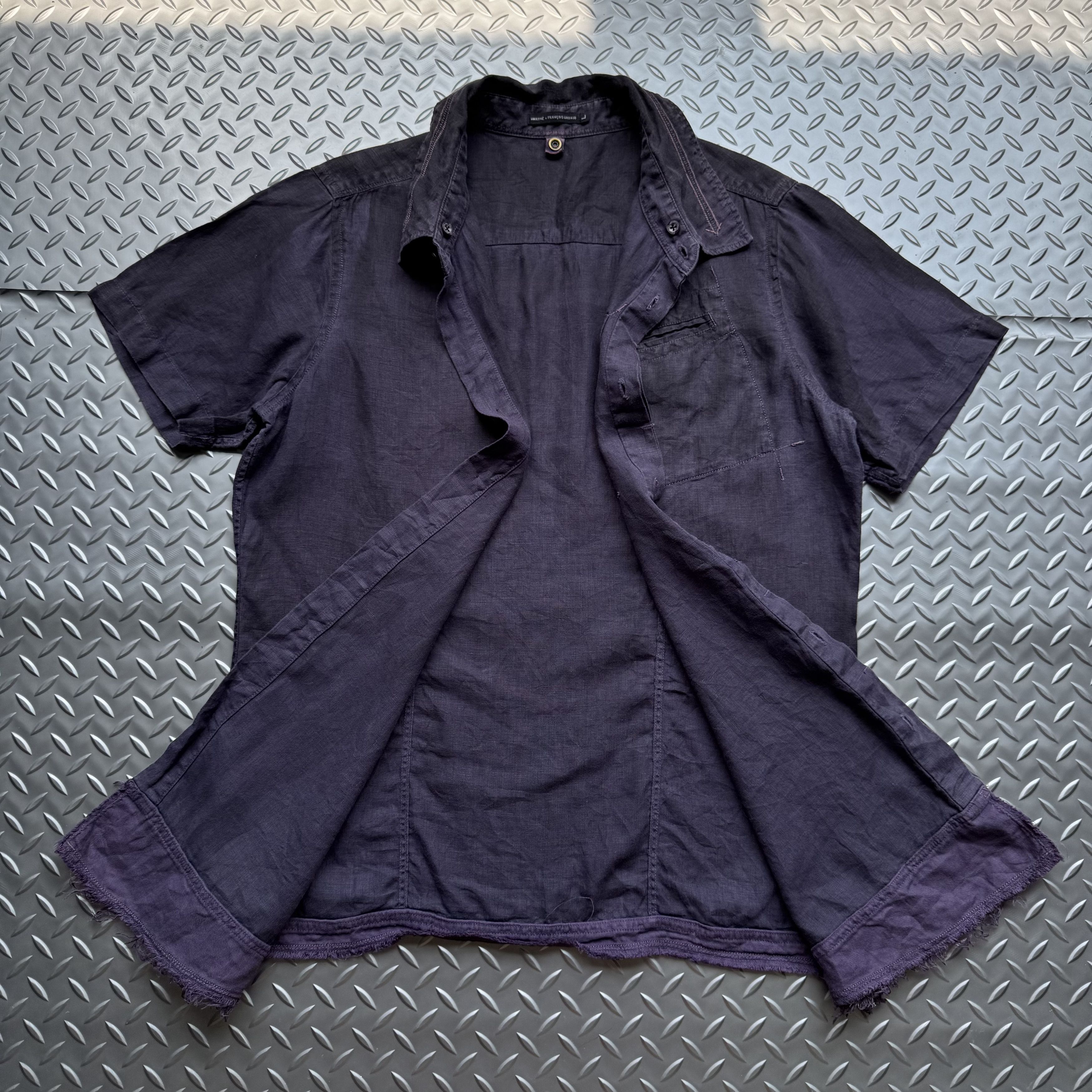 Marithe + Francois Girbaud Marithé + François Girbaud Washed Short Sleeve Shirt Size US L / EU 52-54 / 3 - 6 Thumbnail
