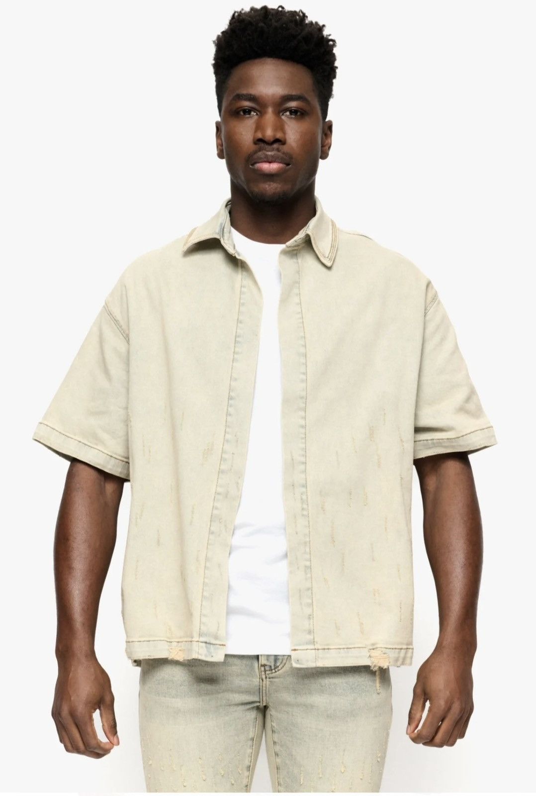 Other Dirty Blue Reversible Denim Sleeve Size US XL / EU 56 / 4 - 4 Thumbnail