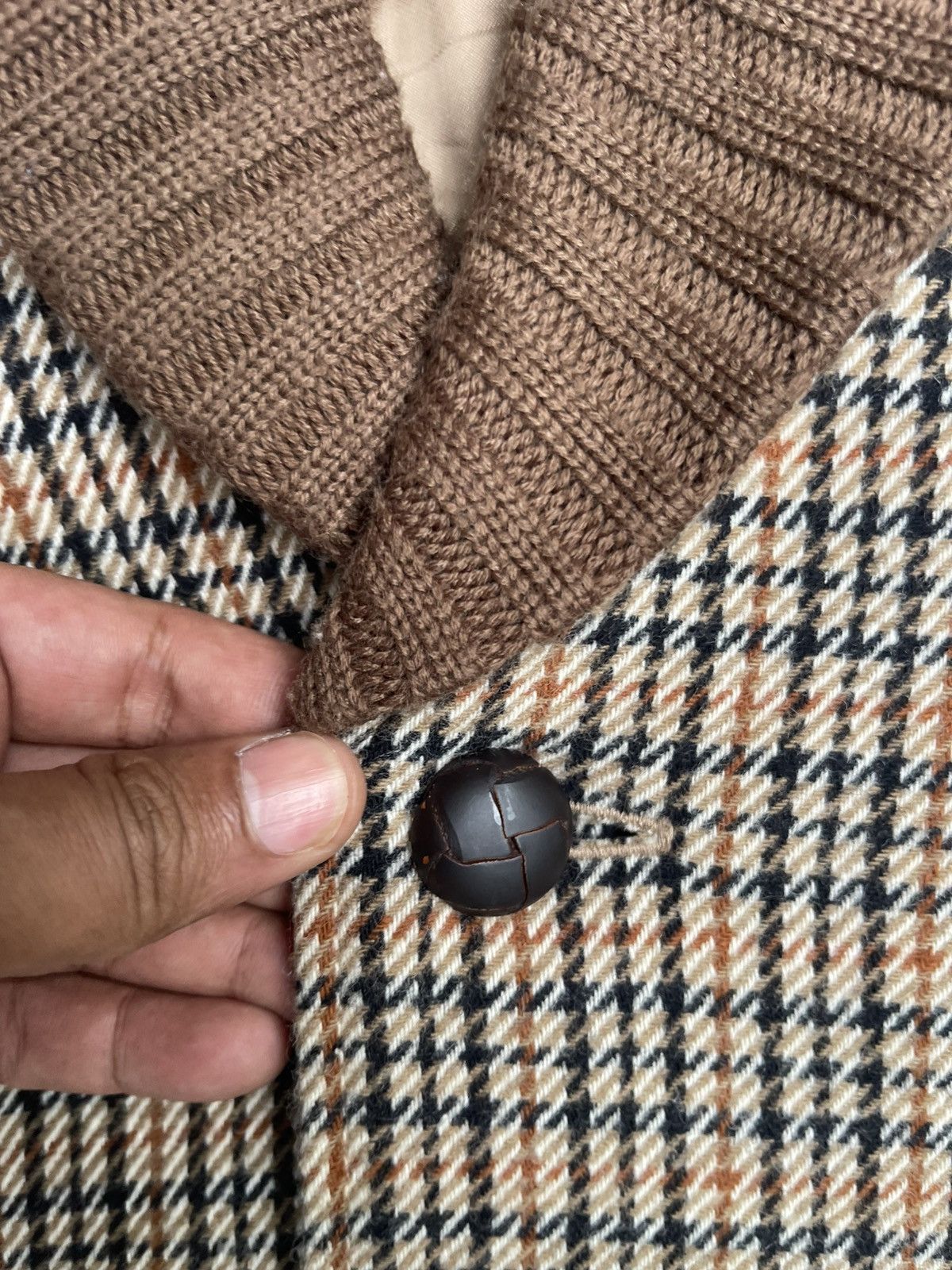 DAKS DAKS London Quilted Shawl Collar Jacket Vintage Check Size M Size US M / EU 48-50 / 2 - 5 Thumbnail