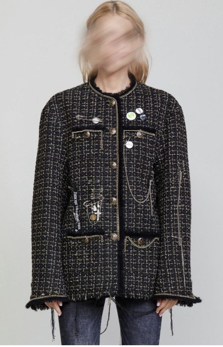 R13 Slouch Tweed Jacket. Small Size S / US 4 / IT 40 - 5 Thumbnail