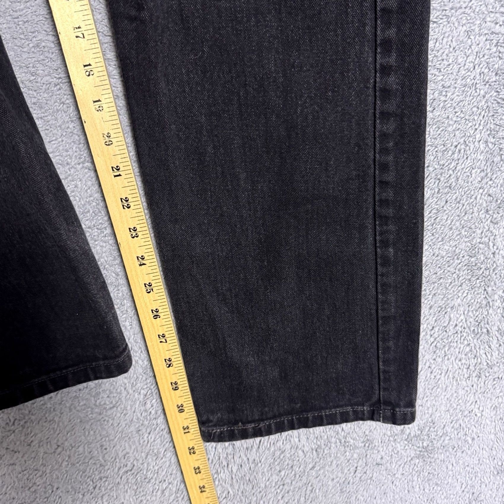 Levi's VINTAGE Levi's 505 Jeans Men 34x31 Straight Black Bat Wing Y2K 90s Paper Tag Red Tab 80s Mens Jeans Size US 34 / EU 50 - 7 Thumbnail