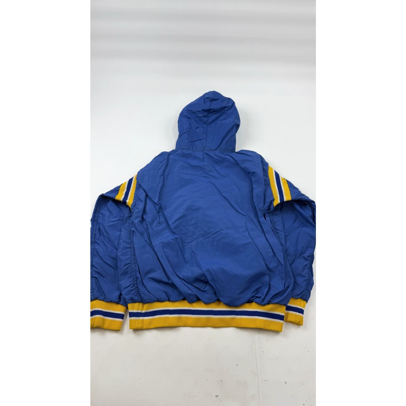 Russell Athletic VINTAGE Russell Athletic Jacket Mens M Blue Hooded 1/2 Zip Striped 90s Windbreaker Casual Activewear Mens Size US M / EU 48-50 / 2 - 7 Thumbnail