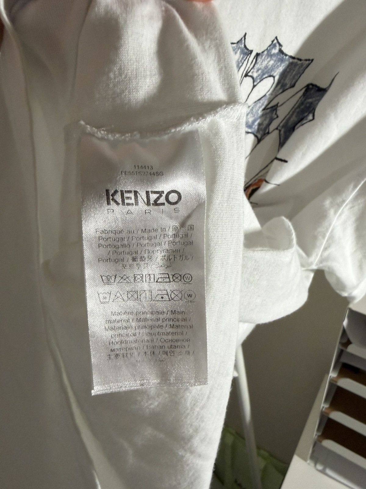 Kenzo Off-White Kenzo Paris Drawn Shirt Size US M / EU 48-50 / 2 - 3 Thumbnail