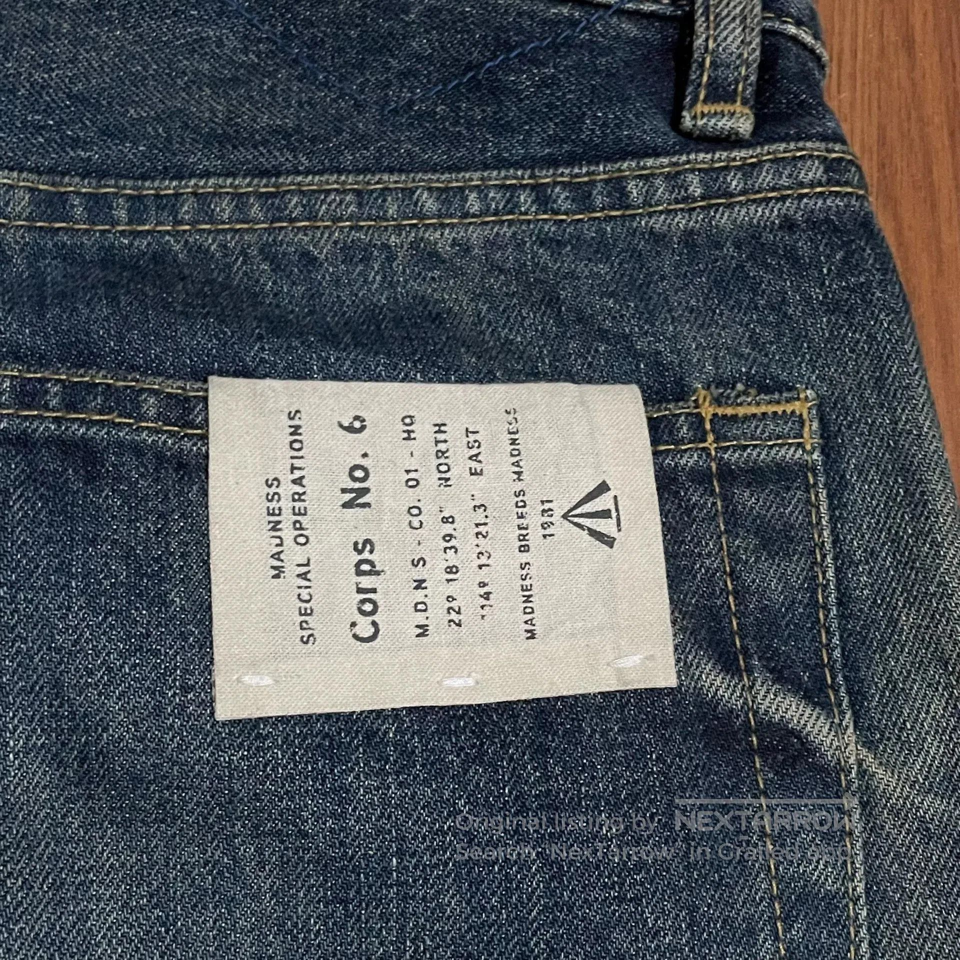 Madness MADNESS 18AW Slash 1.0 Long Jeans. Size US 28 / EU 44 - 6 Thumbnail