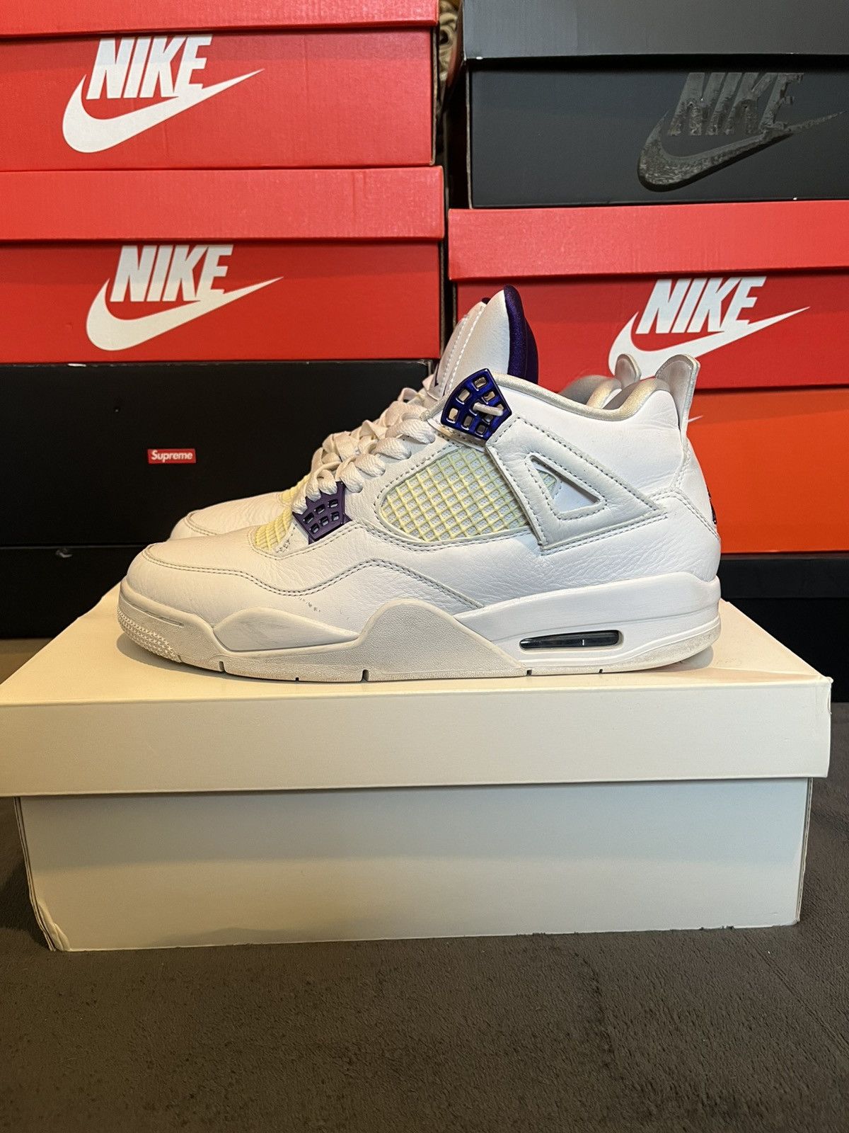 Jordan Brand Air Jordan 4 Retro 'Purple Metallic' Size US 9.5 / EU 42-43 - 1 Thumbnail