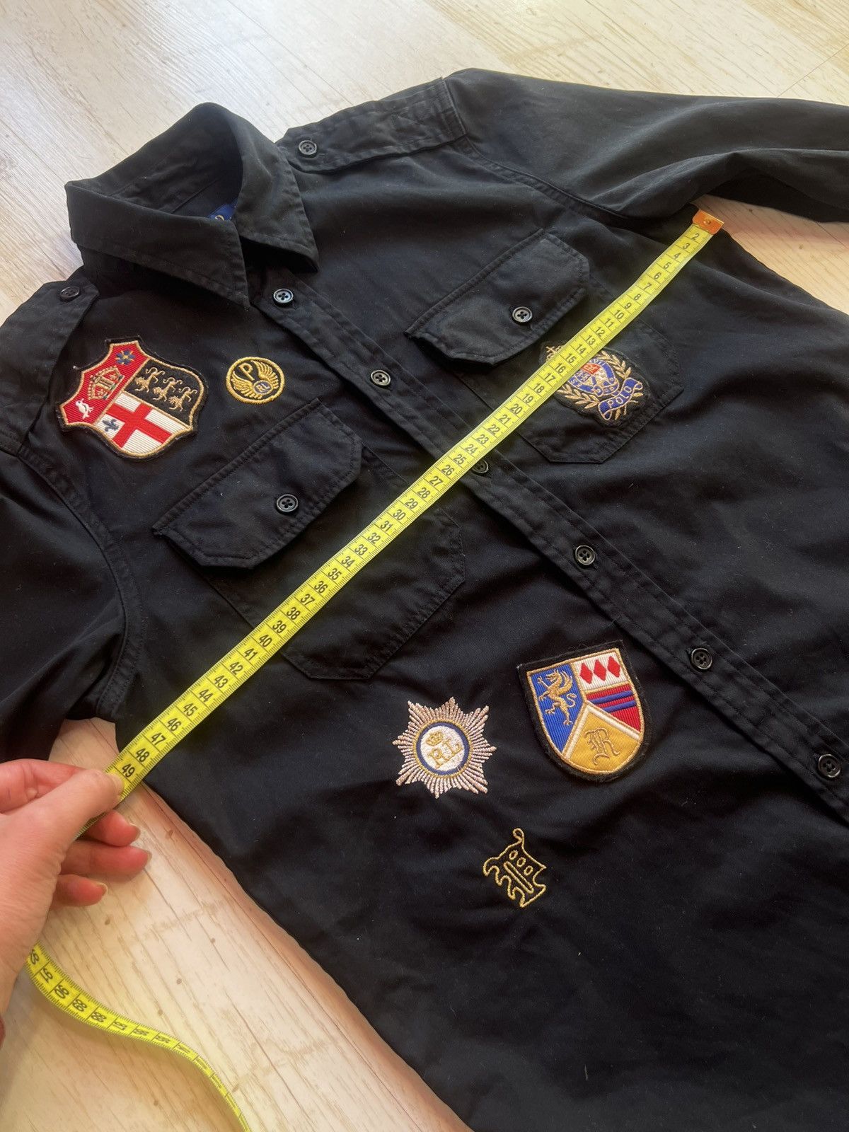 Polo Ralph Lauren Polo Ralph Lauren Patchwork Twill Military Crest Shirt – XS Size XS / US 0-2 / IT 36-38 - 13 Thumbnail