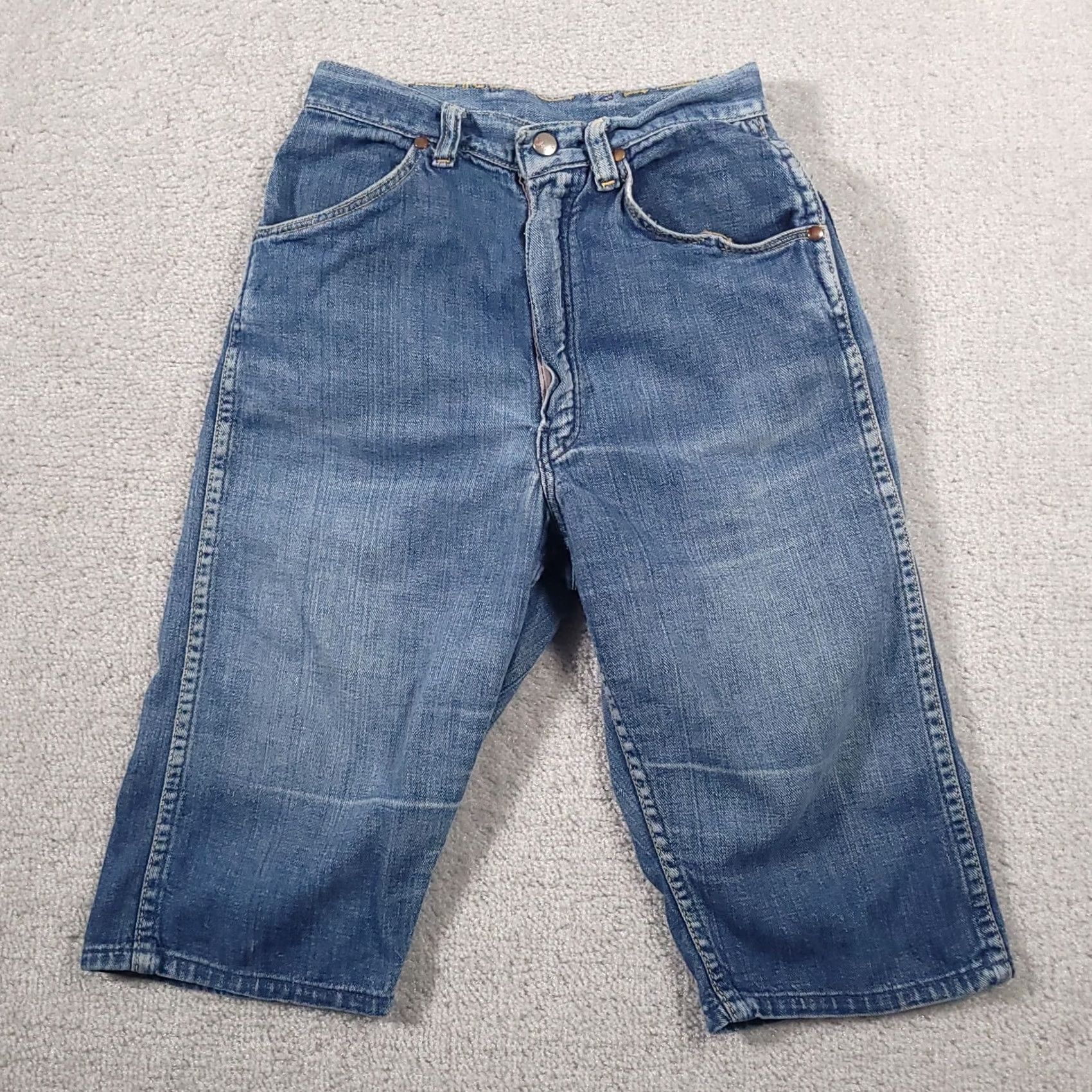Wrangler VINTAGE Wrangler Sanforized Blue Bell 50s 60s Jean Shorts Womens Misses 12 USA FLAW Size 40" / US 18 - 2 Thumbnail