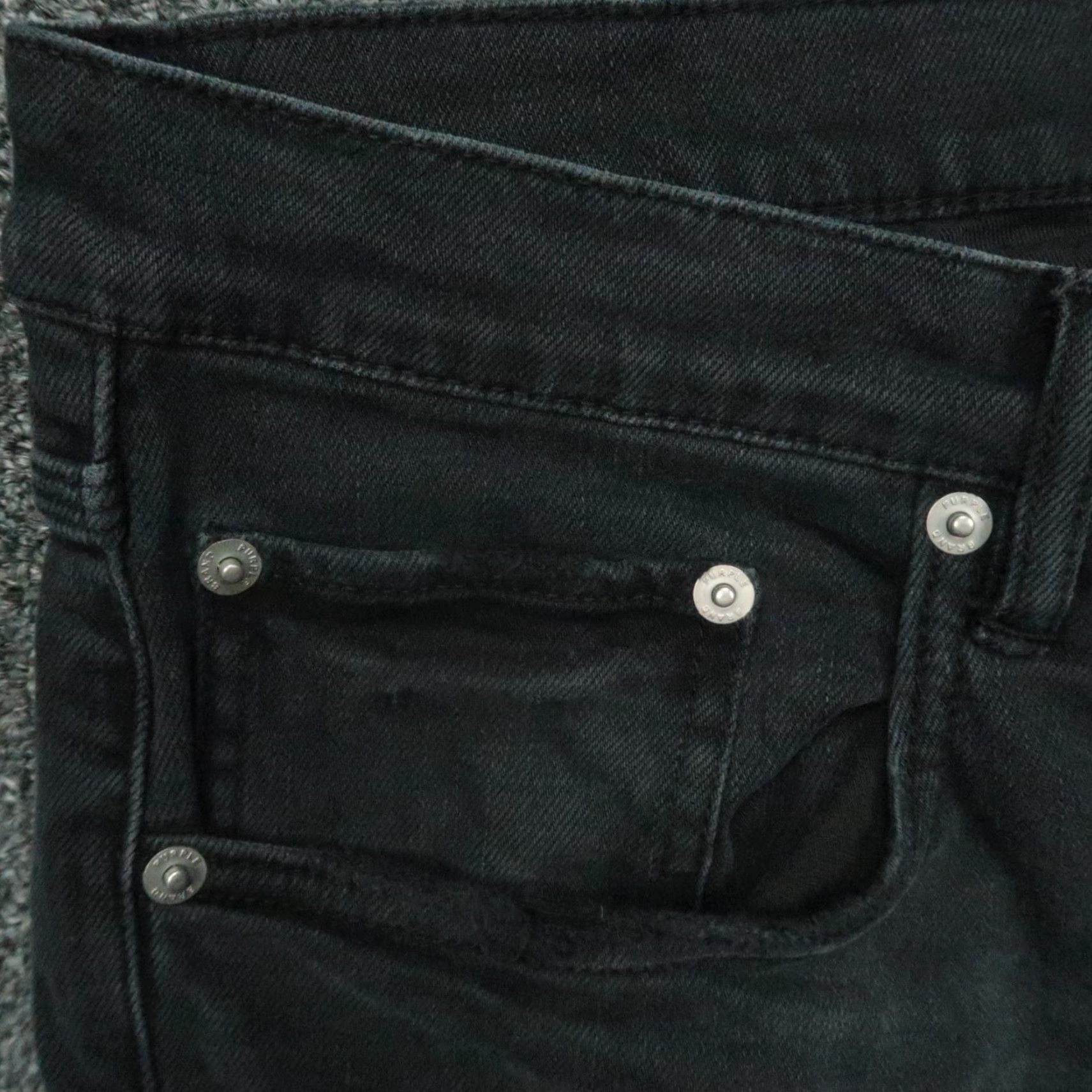 J Brand Purple Brand Jeans Mens 34x31 Black Distressed Faded P001 5 Pocket Button Fly Size US 34 / EU 50 - 3 Thumbnail