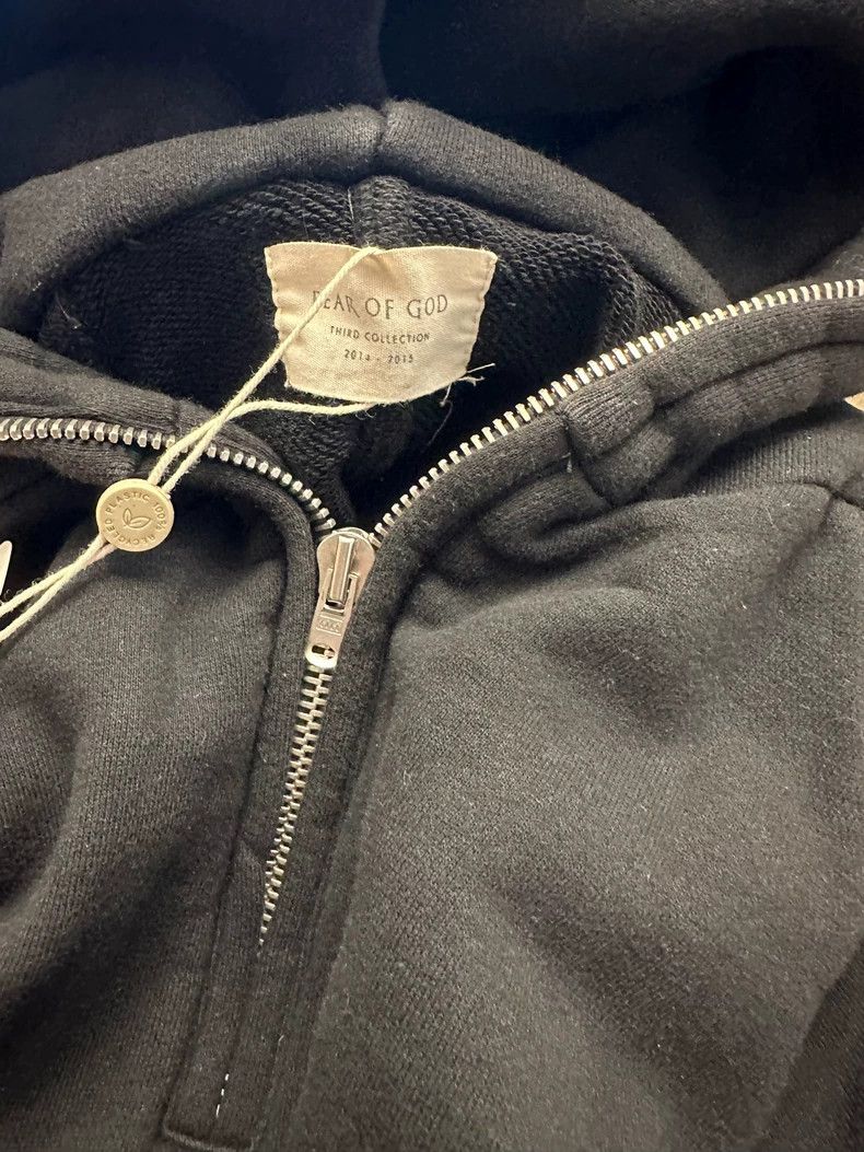 Fear of God Fear of God Black half-pulled sweatshirt Size US M / EU 48-50 / 2 - 3 Thumbnail