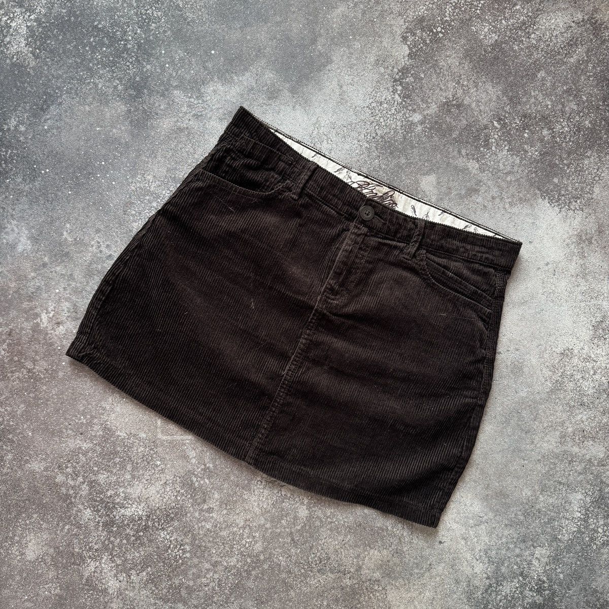 Hysteric Glamour Amazing 2000’s Aesthetic Vintage Y2K Corduroy Mini Skirt Size 27" / US 4 / IT 40 - 4 Thumbnail