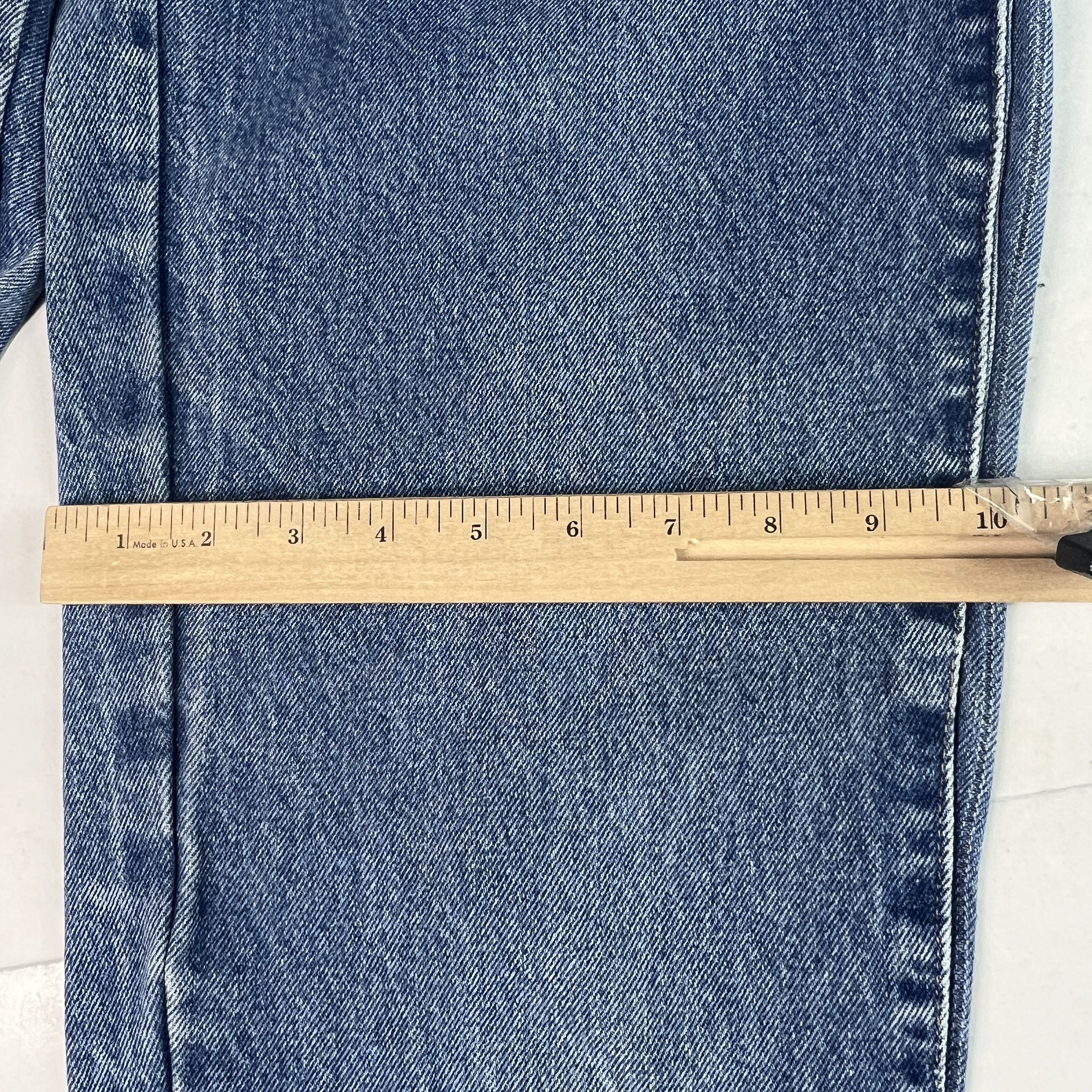 Calvin Klein VTG 80s Calvin Klein Jeans High Rise Tapered Blue Denim Size 28" / US 6 / IT 42 - 19 Thumbnail