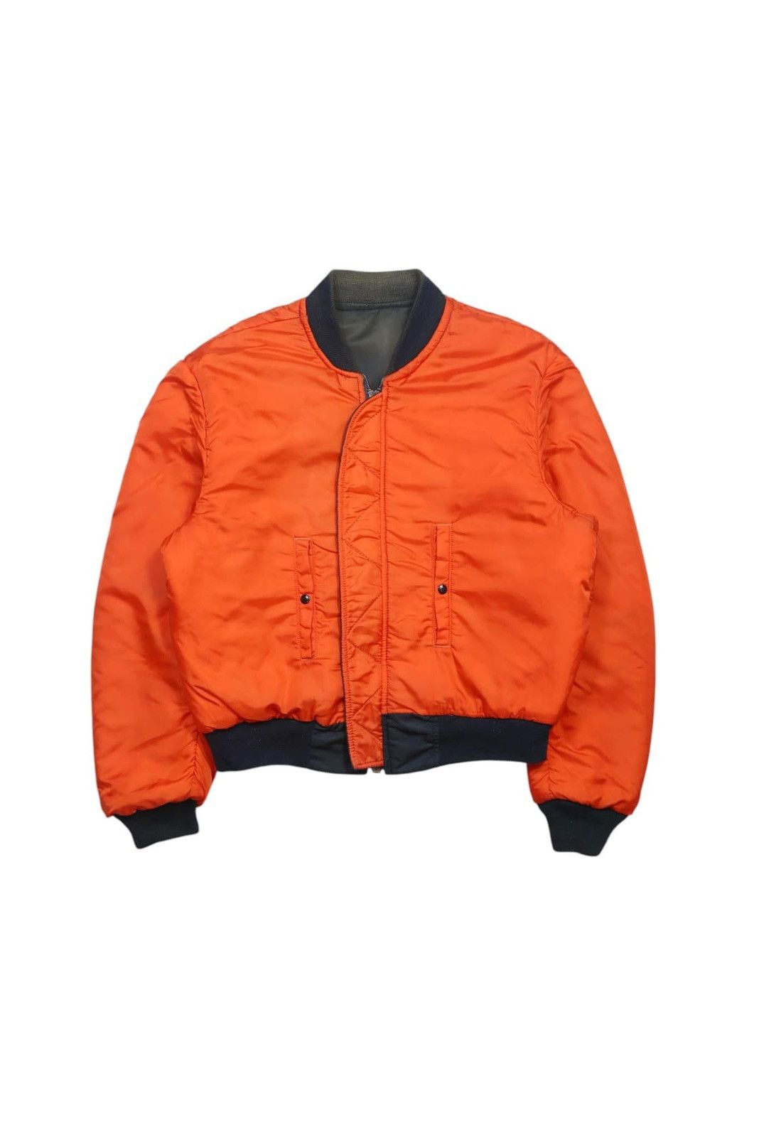 I. Spiewak And Sons 1970S SPIEWAK & SONS REVERSIBLE MA-1 PILOT BOMBER JACKET Size US L / EU 52-54 / 3 - 4 Thumbnail