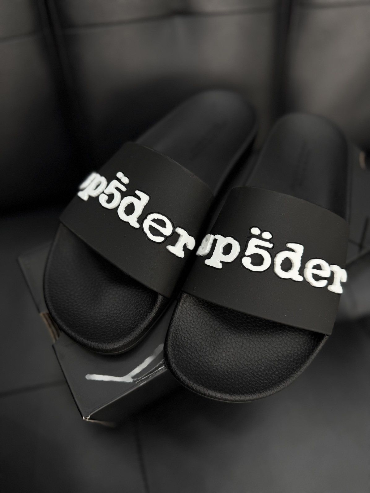Sp5der Sp5der Slides Slip On Black Size 7 (Brand New) Size US 7 / EU 40 - 2 Thumbnail