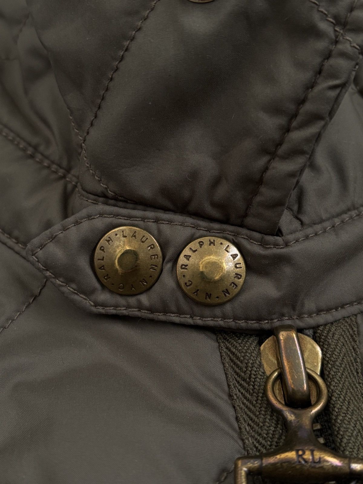 Ralph Lauren Ralph Lauren Olive Green Down & Feather Quilted Zip Jacket Size M / US 6-8 / IT 42-44 - 13 Thumbnail