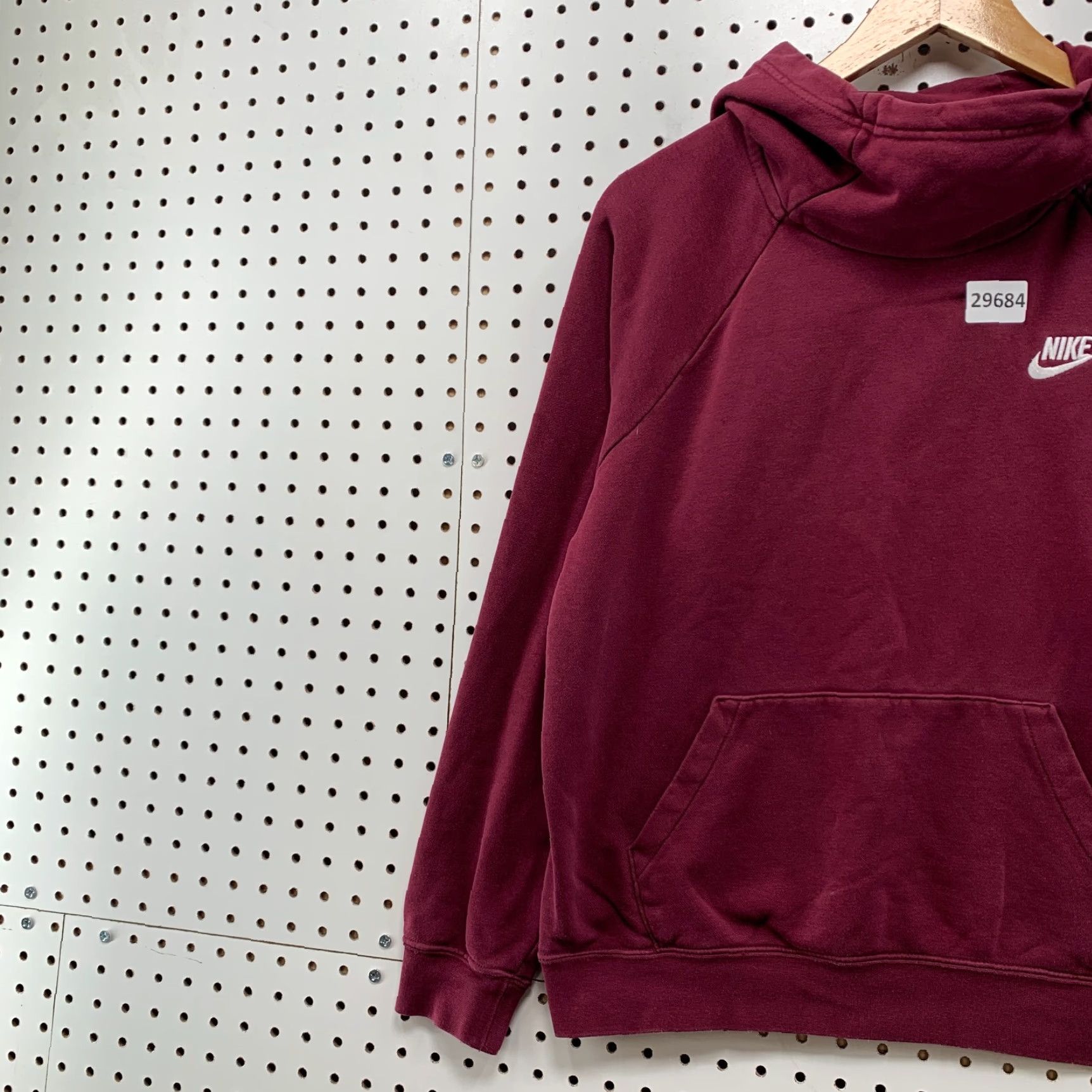 Nike Nike Women's Hoodie Adult Medium Burgundy Cowl Neck Embroidered Swoosh Size M / US 6-8 / IT 42-44 - 3 Thumbnail