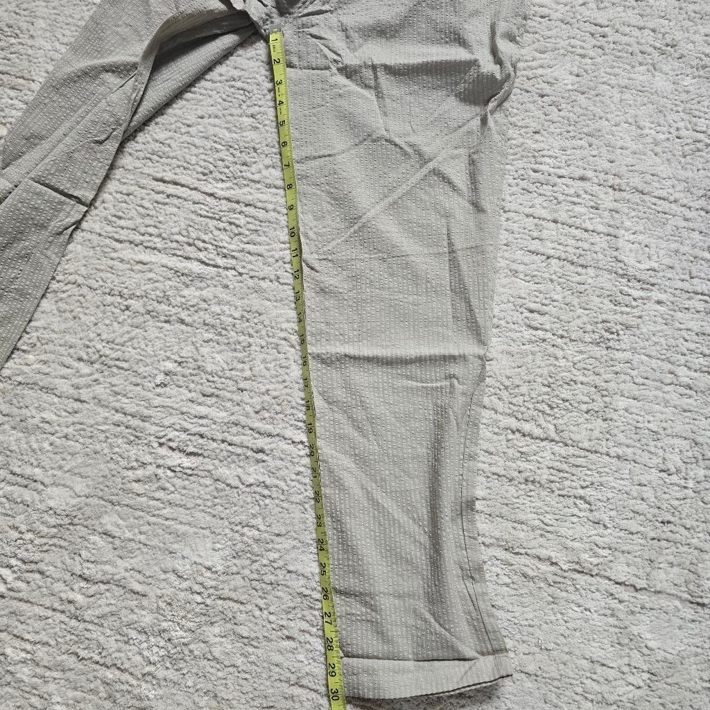 Boohoo Men's boohooMAN Slim Fit Seersucker Trousers M Light Grey Size US 42 / EU 58 - 7 Thumbnail