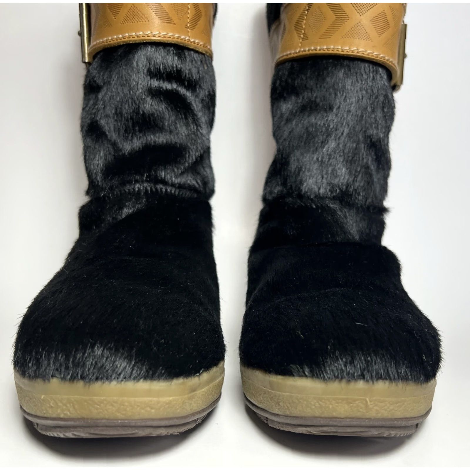 Vintage VINTAGE Tecnica Italy Fur Cold Weather Belted Boot Womens US 11.5 / 12 Eu 44 Size US 12 / IT 42 - 6 Thumbnail
