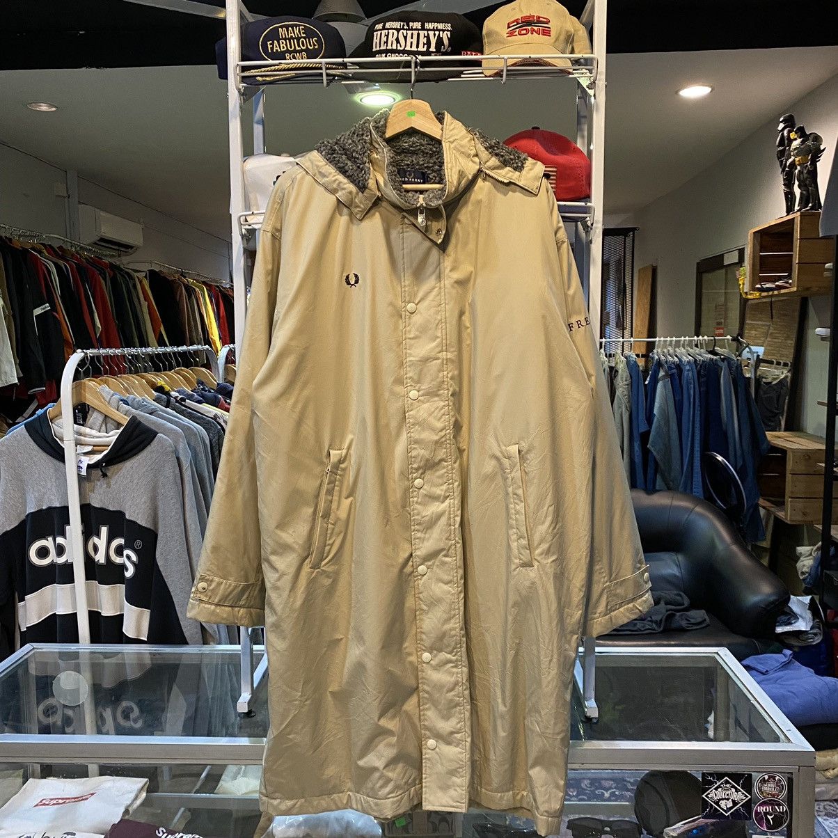 Image of Fred Perry Fur Parkas in Cream, Men's (Size XL)