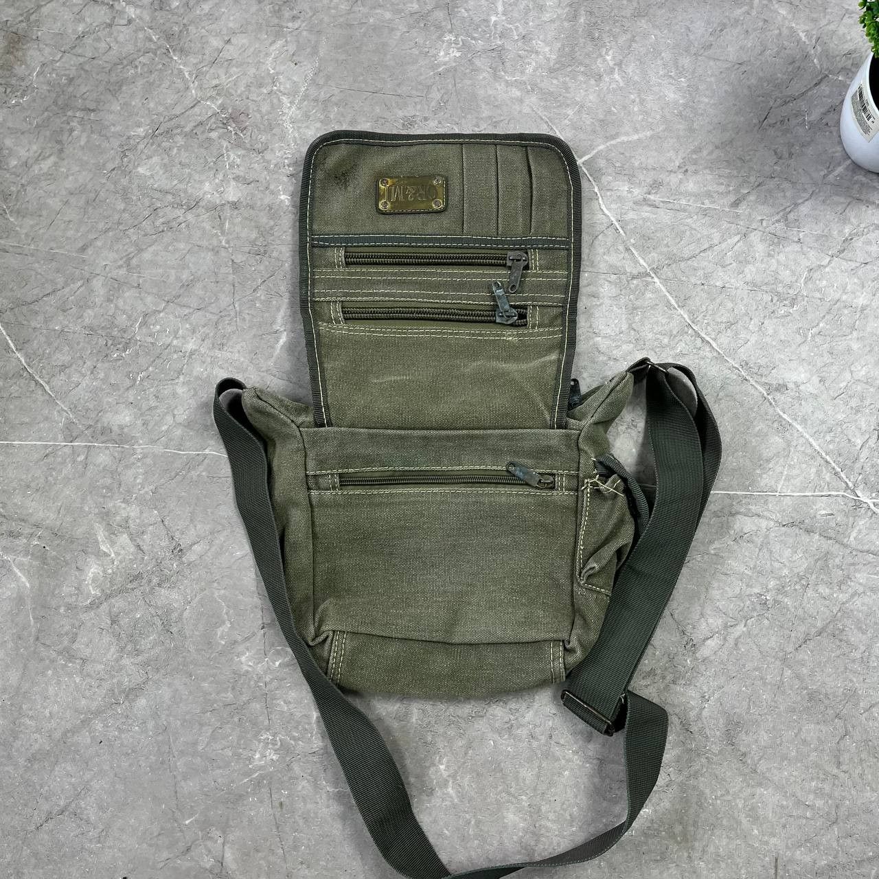 Japanese Brand Vintage Diesel Style Denim ORMI Faded Sling Bag Y2K Military Size ONE SIZE - 6 Thumbnail