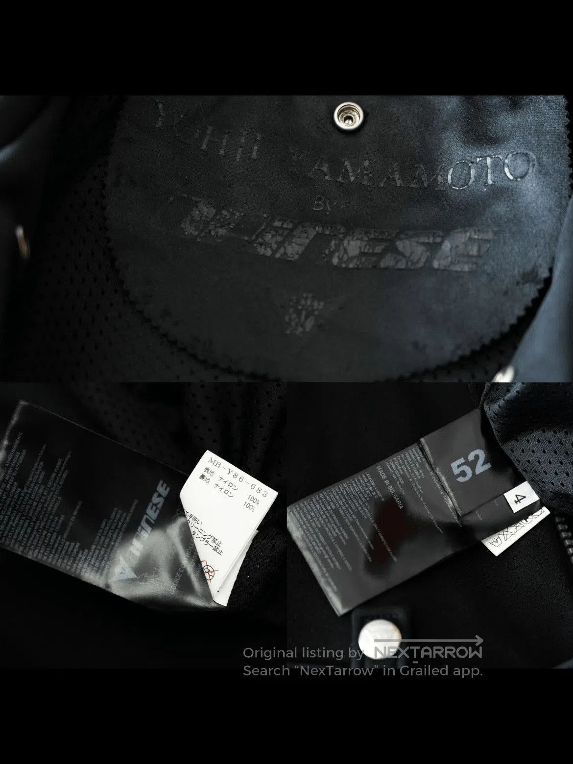 Yohji Yamamoto Sz 52 Yohji Yamamoto x Dainese Wool Bike Jacket. Size US L / EU 52-54 / 3 - 9 Thumbnail