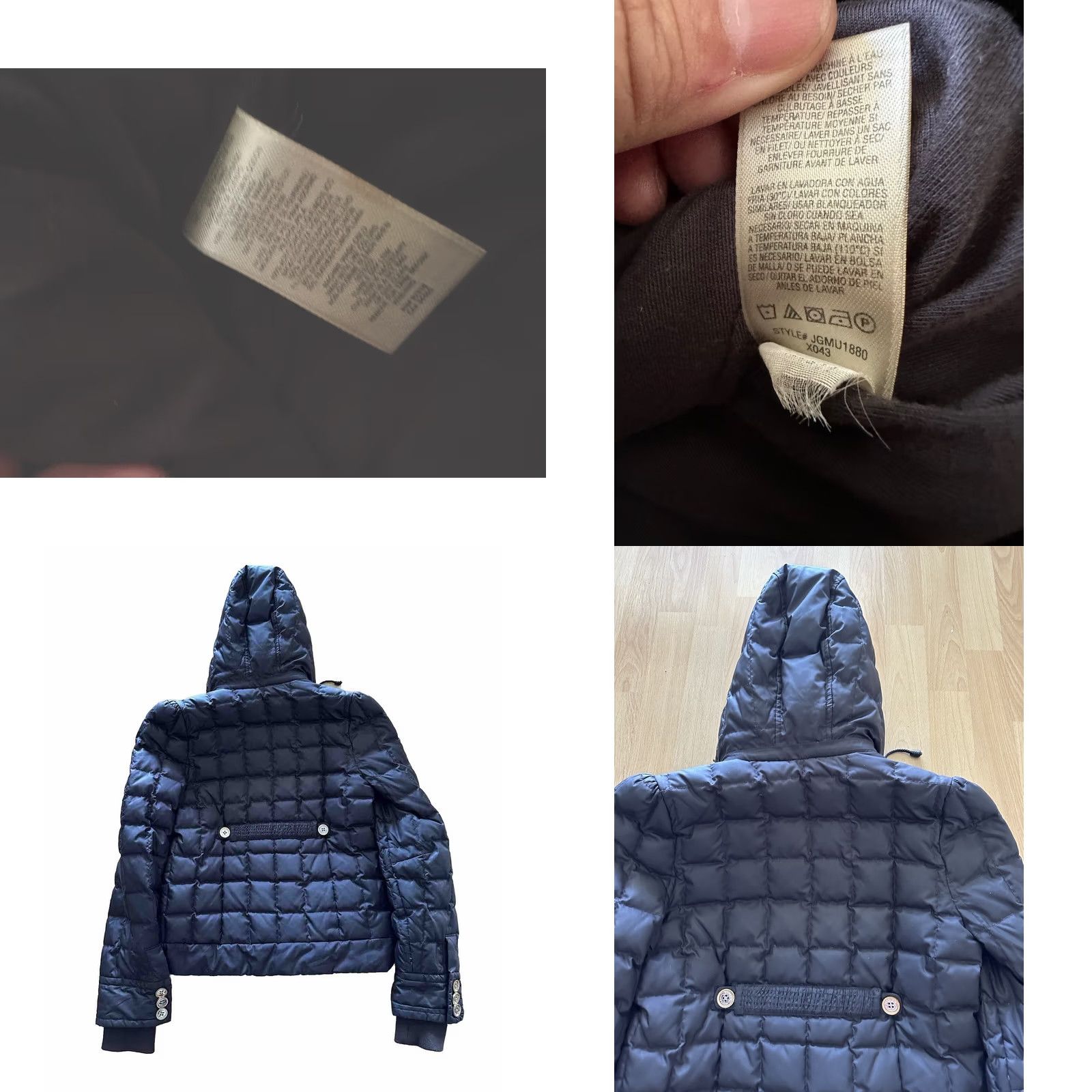 Juicy Couture VINTAGE Juicy Couture Puffer Coat Hooded Down Quilted Black Women Slim S Coat Modern Y2K Jacket Size S / US 4 / IT 40 - 8 Thumbnail