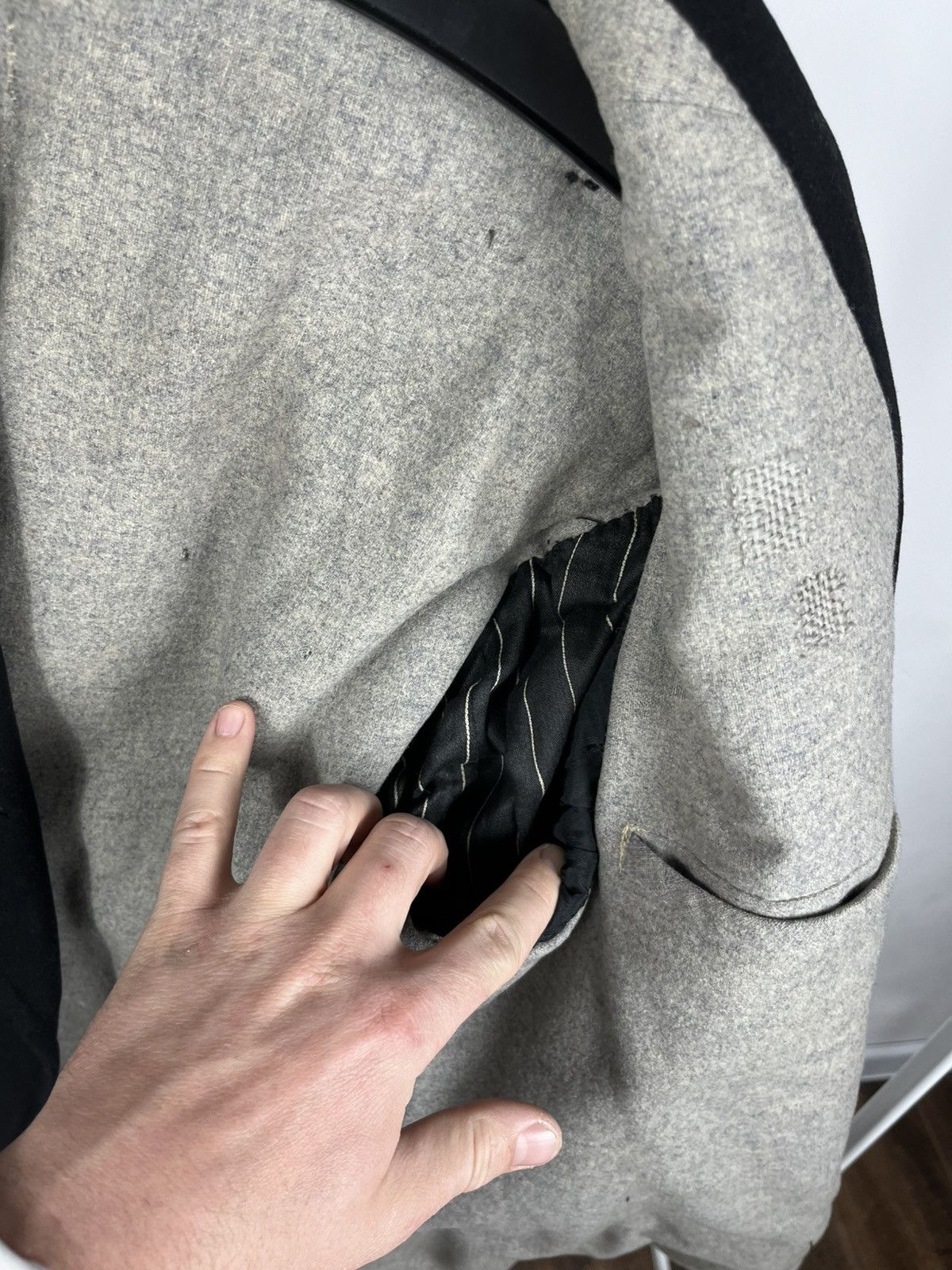 Other Vintage Heavy Wool Jacket Double Breasted Black Size US S / EU 44-46 / 1 - 8 Thumbnail