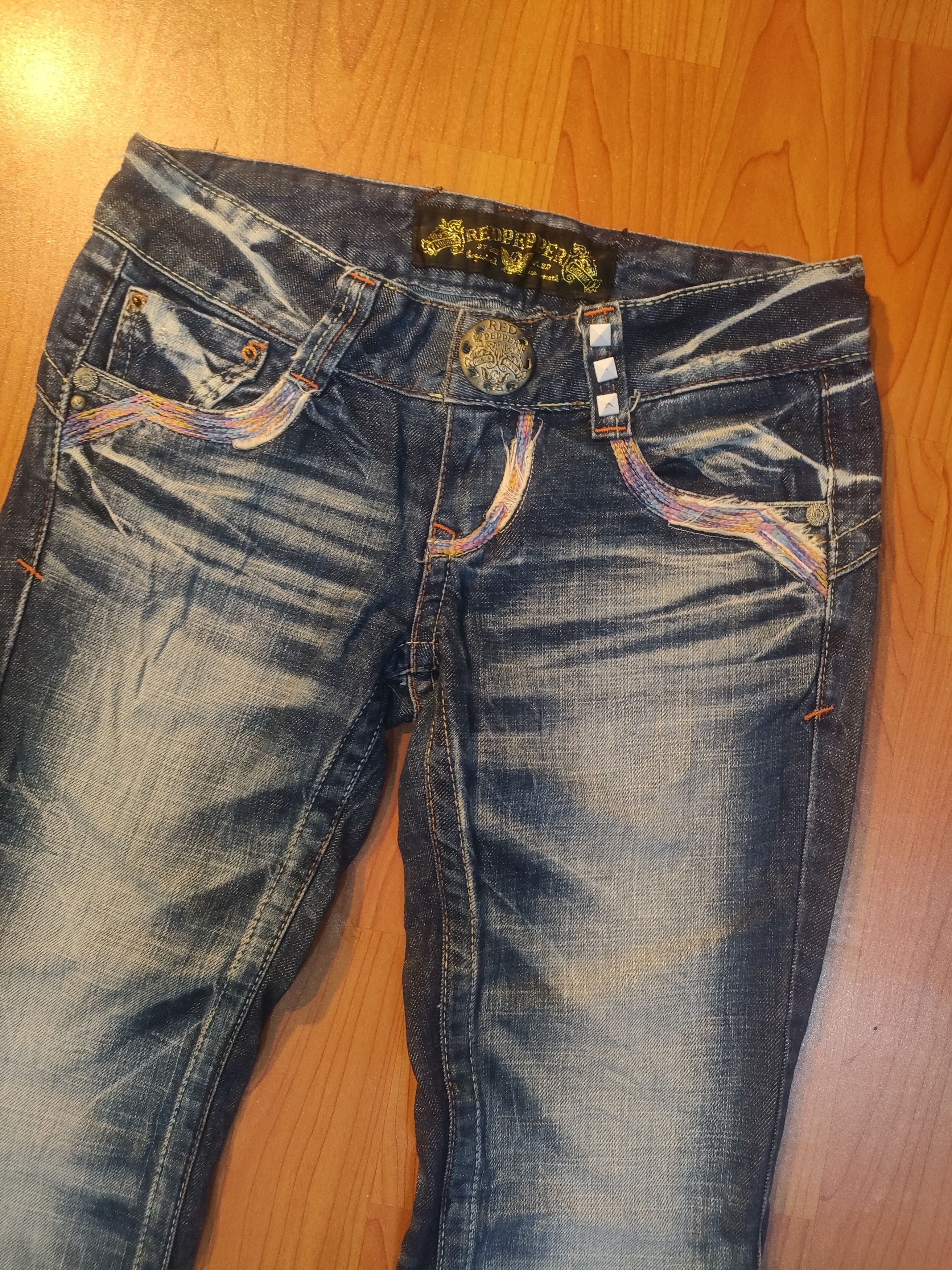If Six Was Nine × Japanese Brand Flare🔥🔥Red Pepper Jeans Size US 29 - 7 Thumbnail