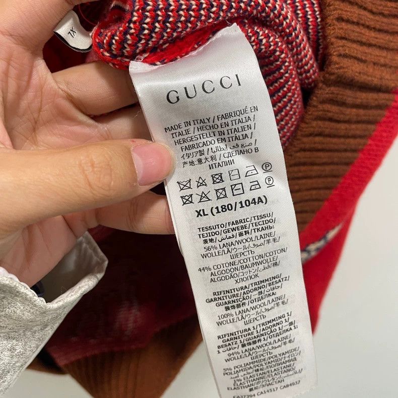 Gucci Gucci Red wool zoo knitted cardigan sweater 2501-Nextarrow Size US XL / EU 56 / 4 - 4 Thumbnail