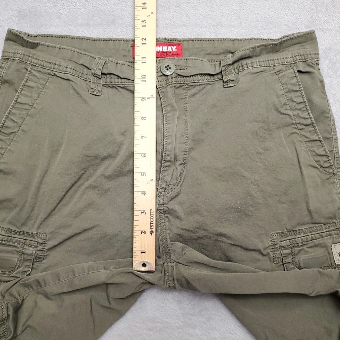 Vintage Union Bay Shorts Men 34 Green Cargo Pocket Cotton Utility Outdoor Summer Comfort Men Size US 34 / EU 50 - 8 Thumbnail
