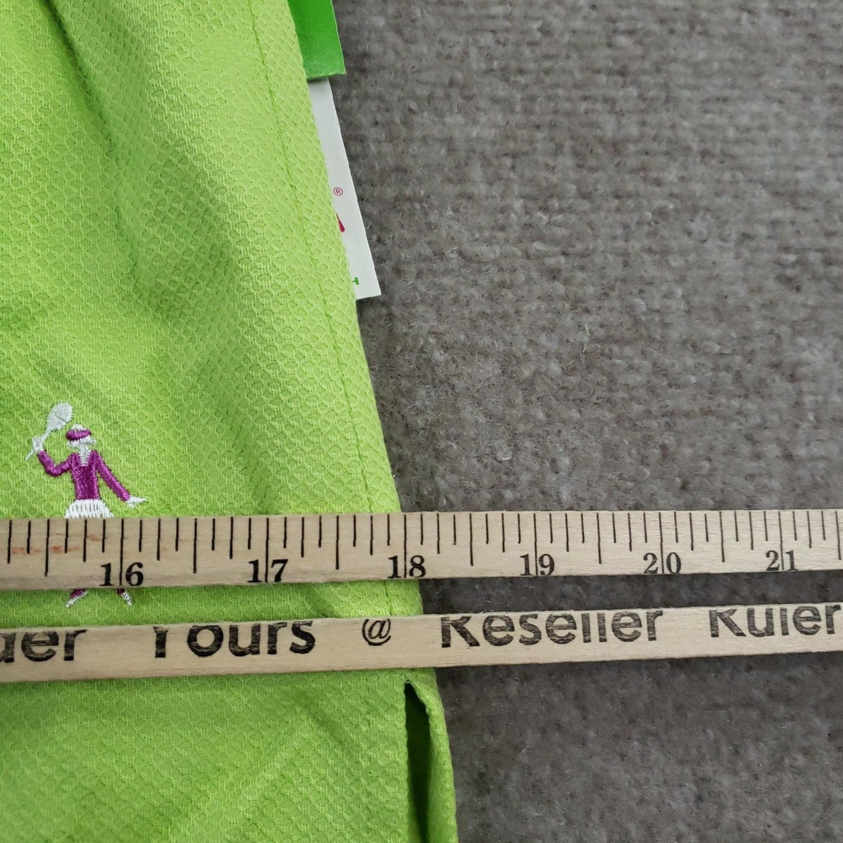 Lilly Pulitzer Vtg Lilly Pulitzer Skort Womens 2 Green Tennis Embroidered Scallop Stretch Golf Size 26" / US 2 / IT 38 - 4 Thumbnail