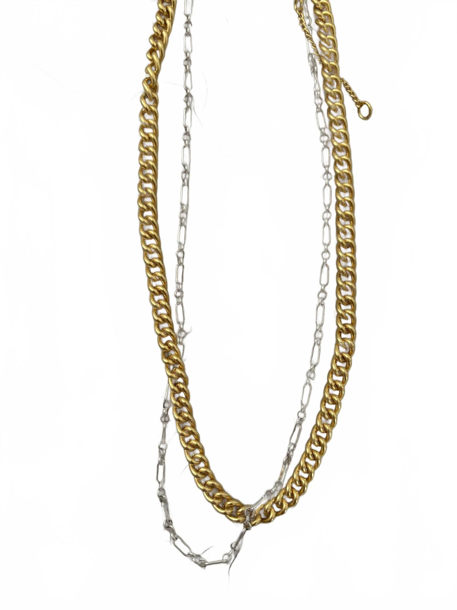 Madewell NWT Gold and Silver Madewell Layered Chain Necklace Size ONE SIZE - 3 Thumbnail