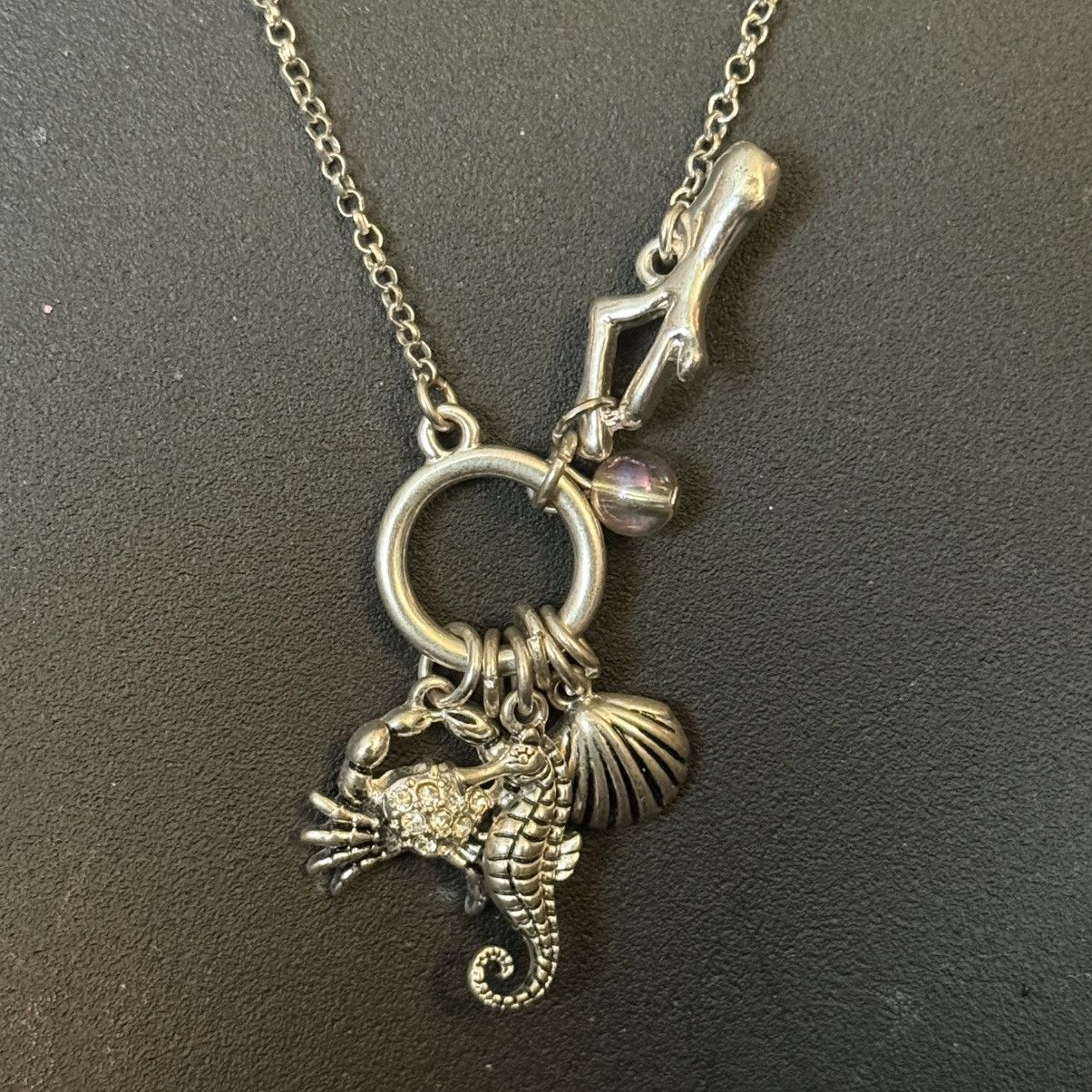 Other Silver tone ocean life theme charm necklace Size ONE SIZE - 5 Thumbnail