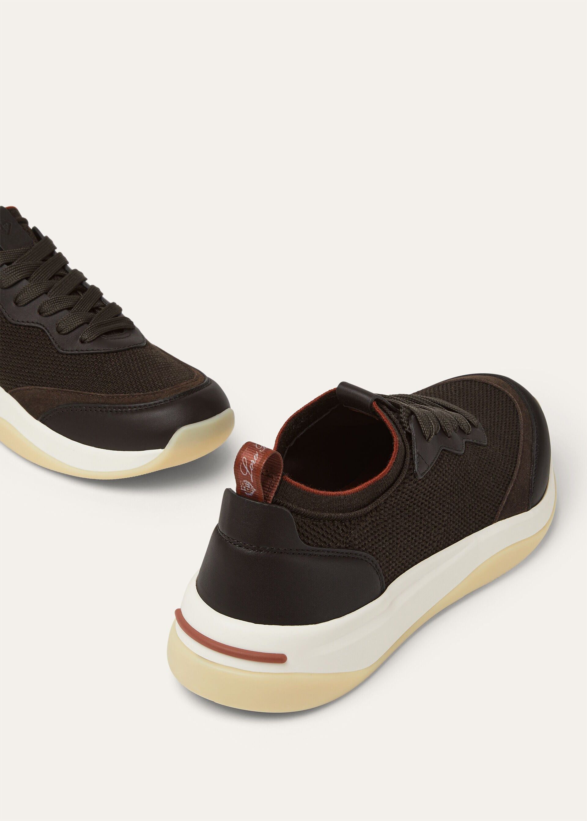 Loro Piana os11x0226 FAO3862 410 LP Walk Low-Top Sneakers Umber Brown Size US 10 / EU 43 - 7 Thumbnail